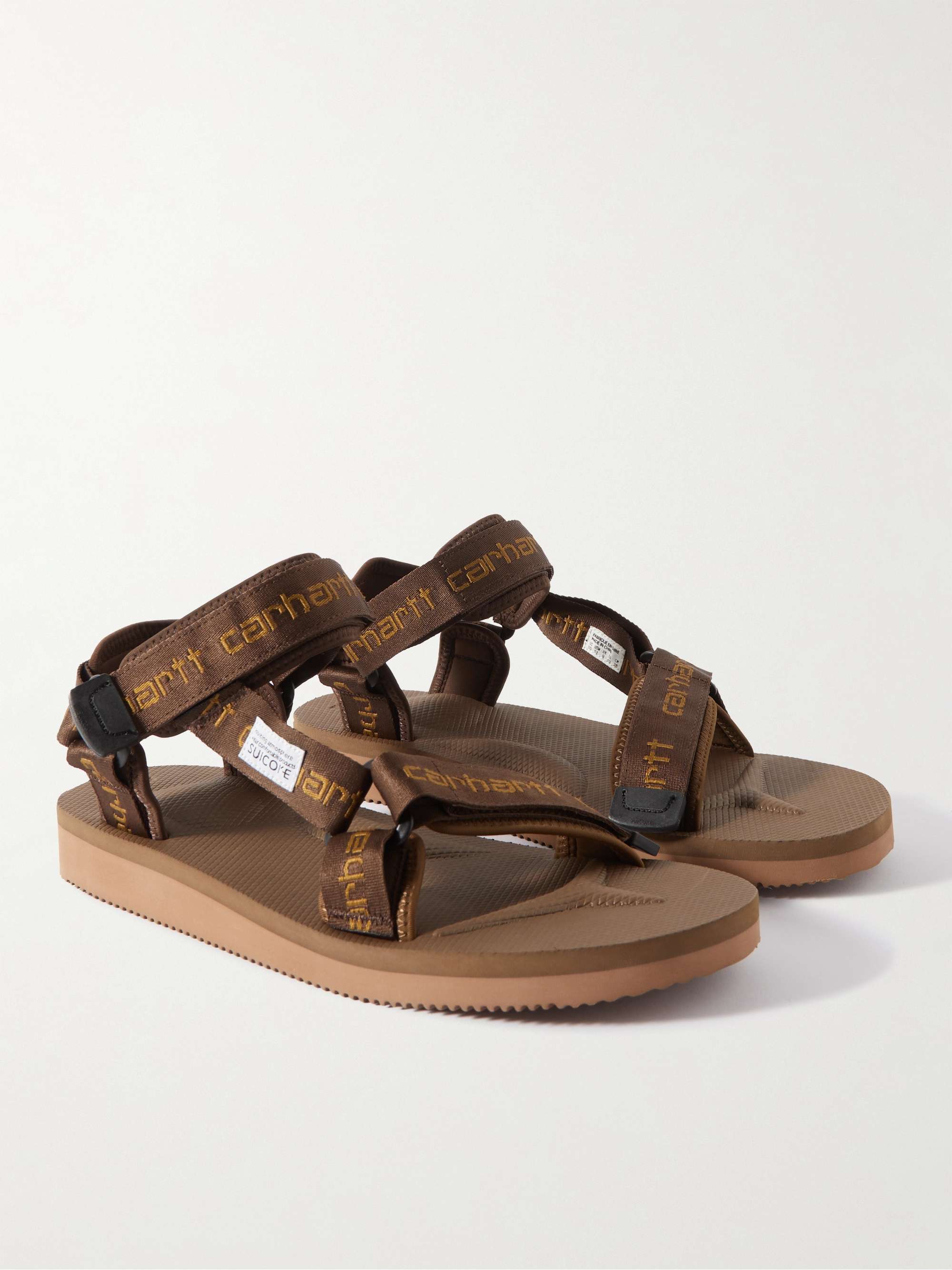 SUICOKE + Carhartt WIP Depa-V2CHT Logo-Jacquard Sandals