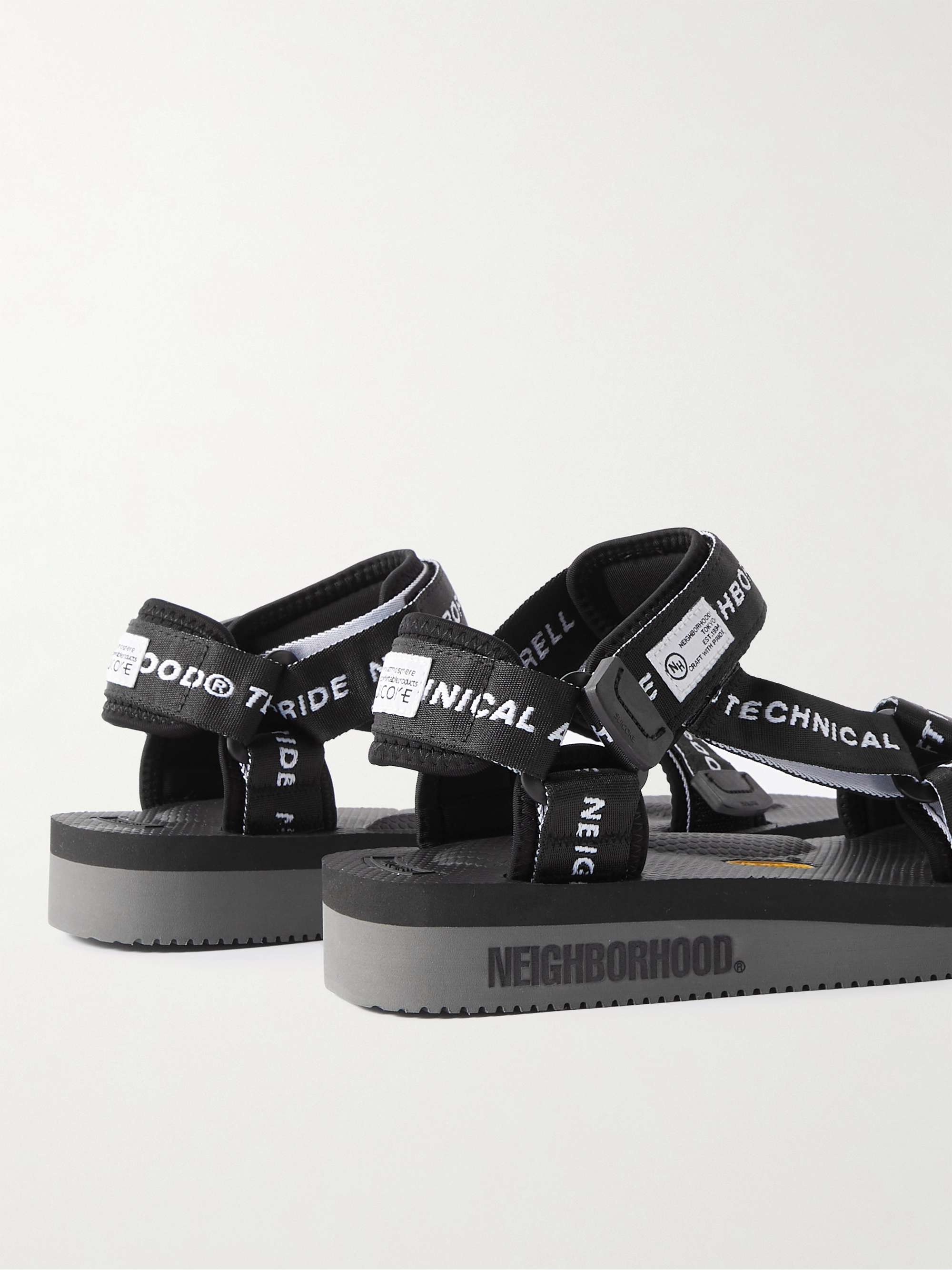 SUICOKE + Neighborhood Depa-V2 Logo-Jacquard Sandals