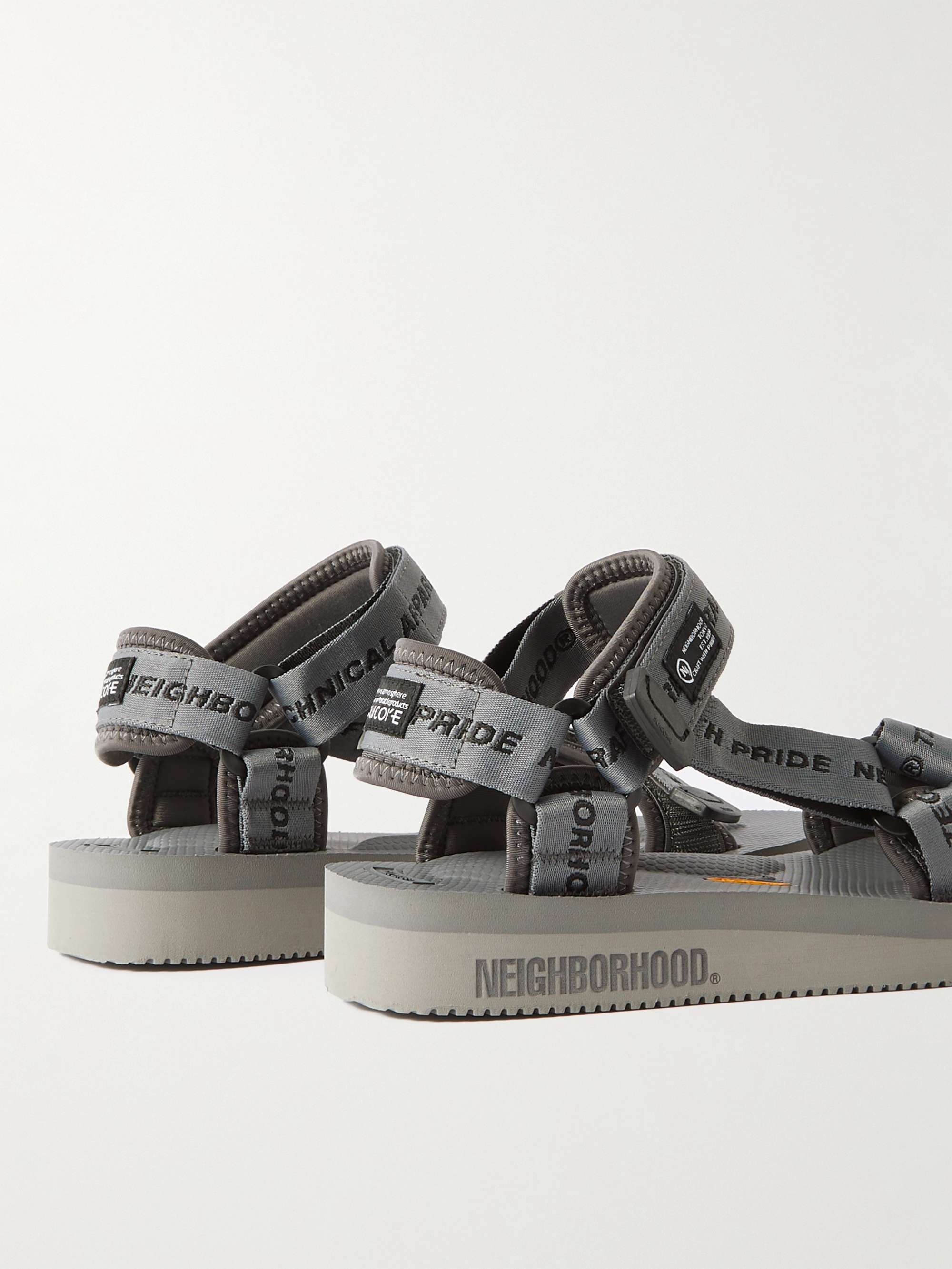 SUICOKE + Neighborhood Depa-V2 Logo-Jacquard Sandals
