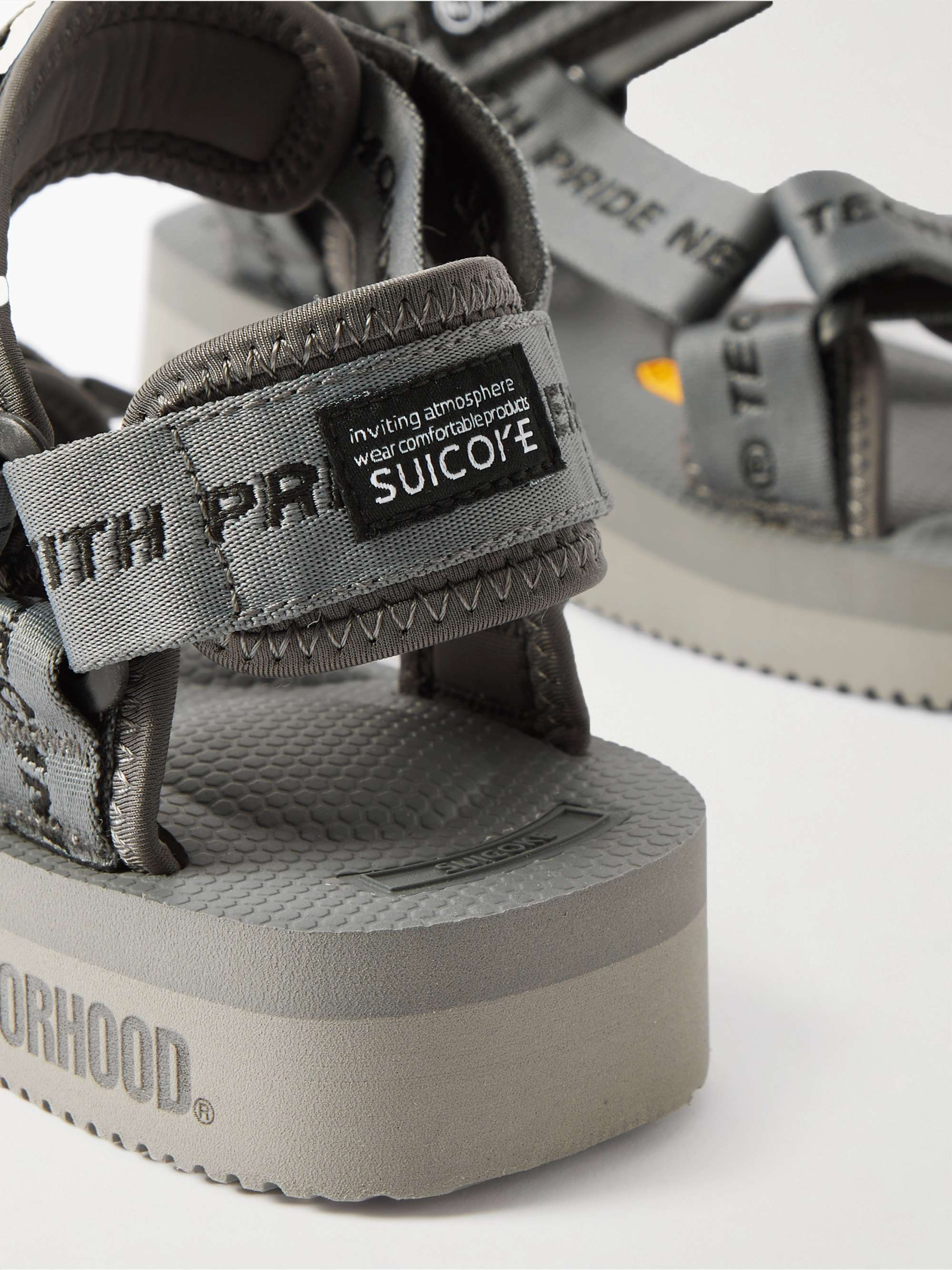 SUICOKE + Neighborhood Depa-V2 Logo-Jacquard Sandals