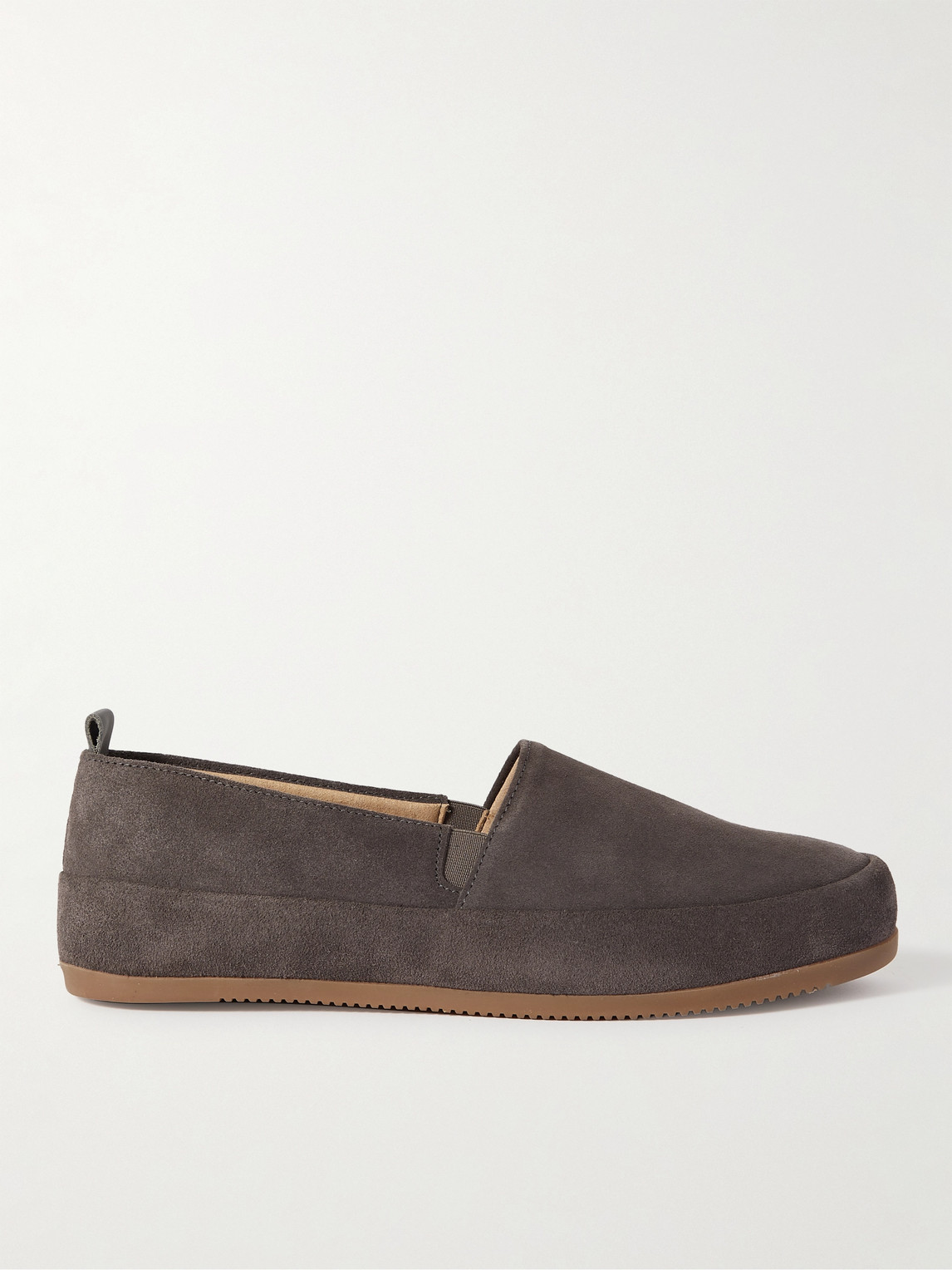 Mulo Suede Loafers In Brown