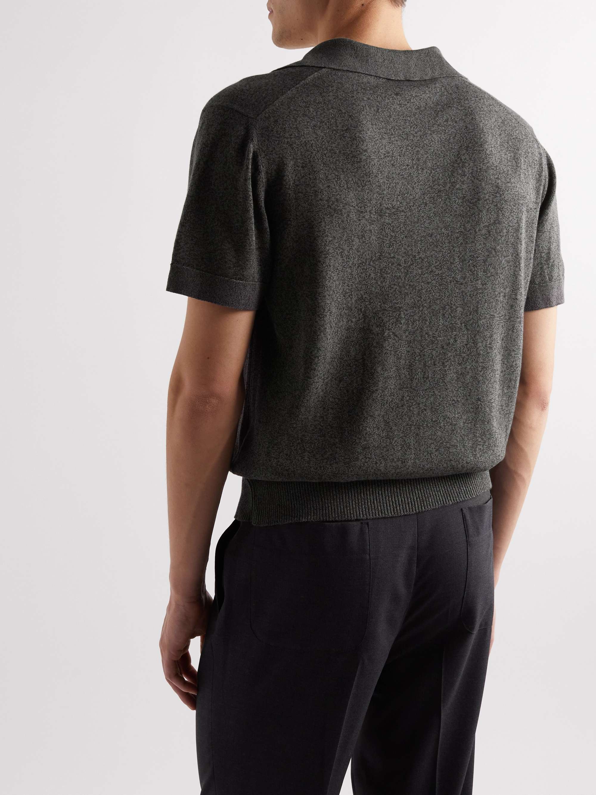 STÒFFA Mouliné-Organic Cotton Polo Shirt