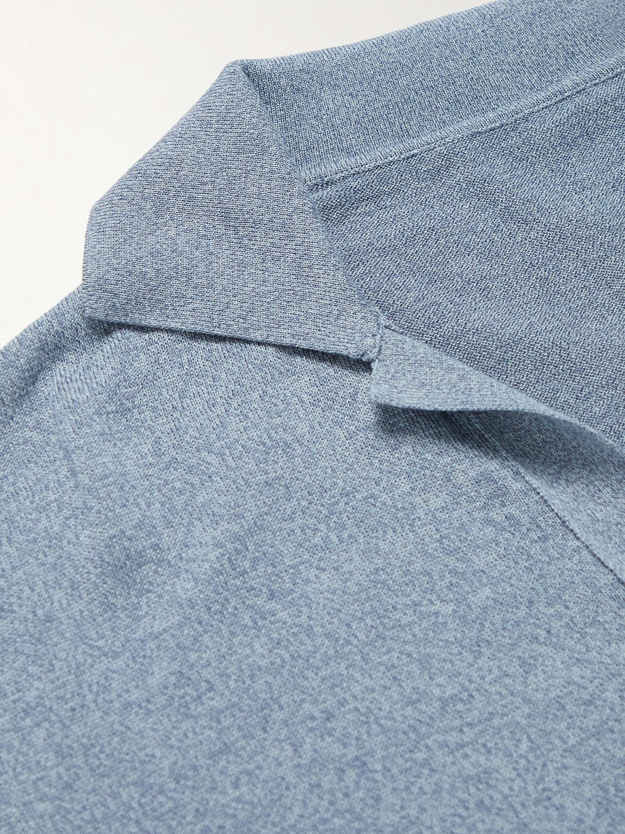 STÒFFA Mouliné-Organic Cotton Polo Shirt