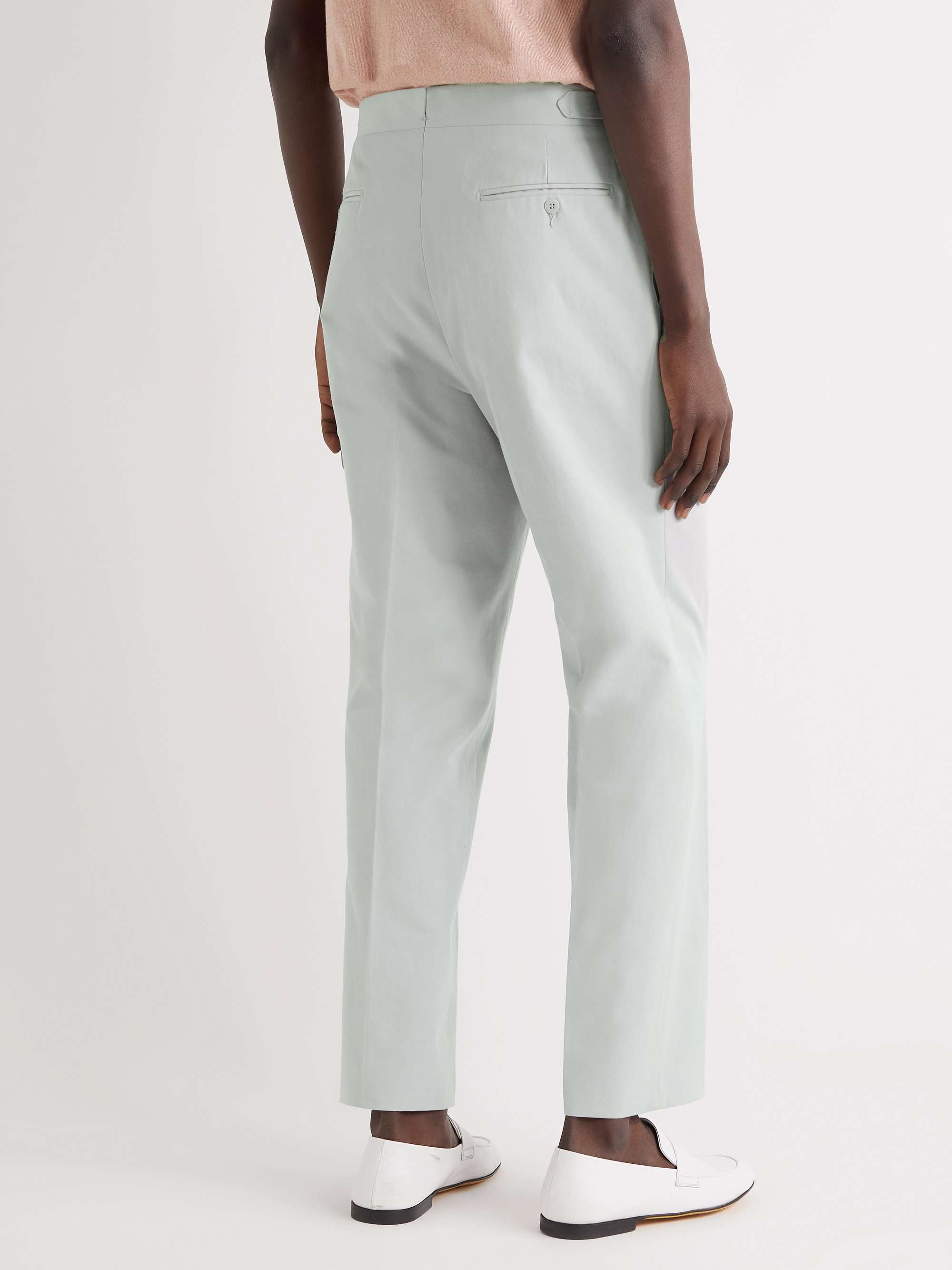 STÒFFA Straight-Leg Pleated Wool Trousers