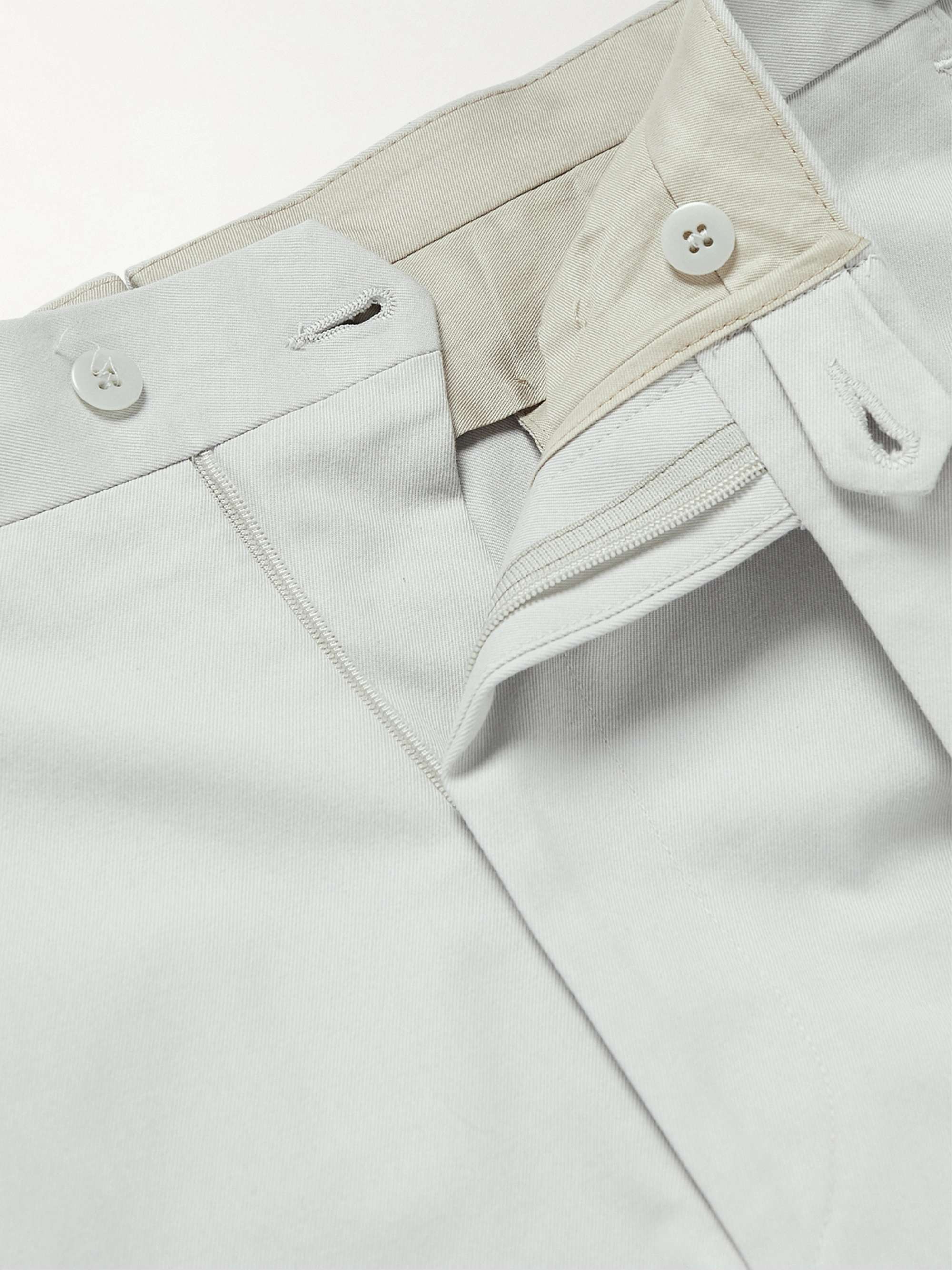 STÒFFA Straight-Leg Pleated Wool Trousers