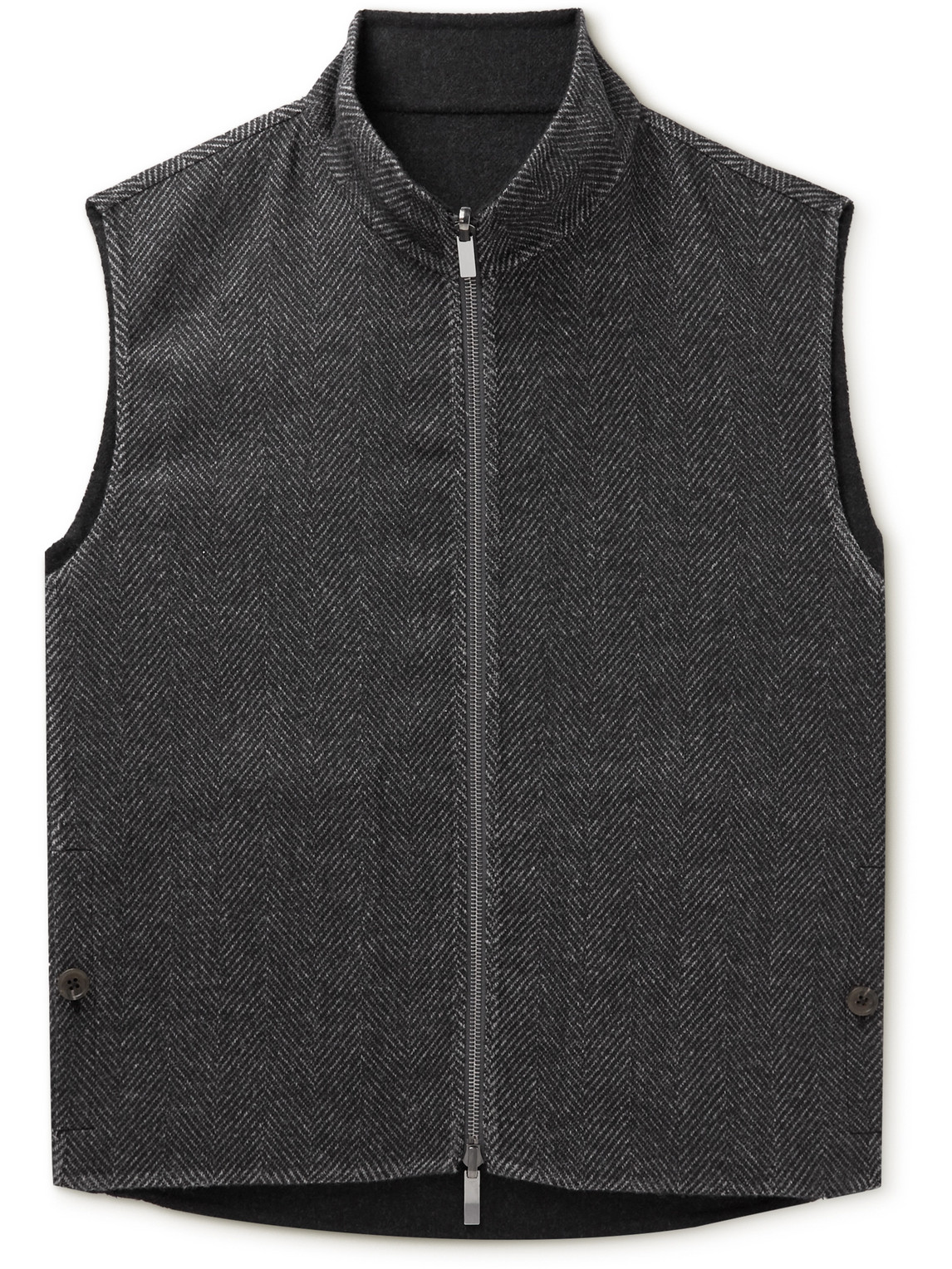 Stòffa Reversible Vest In Gray