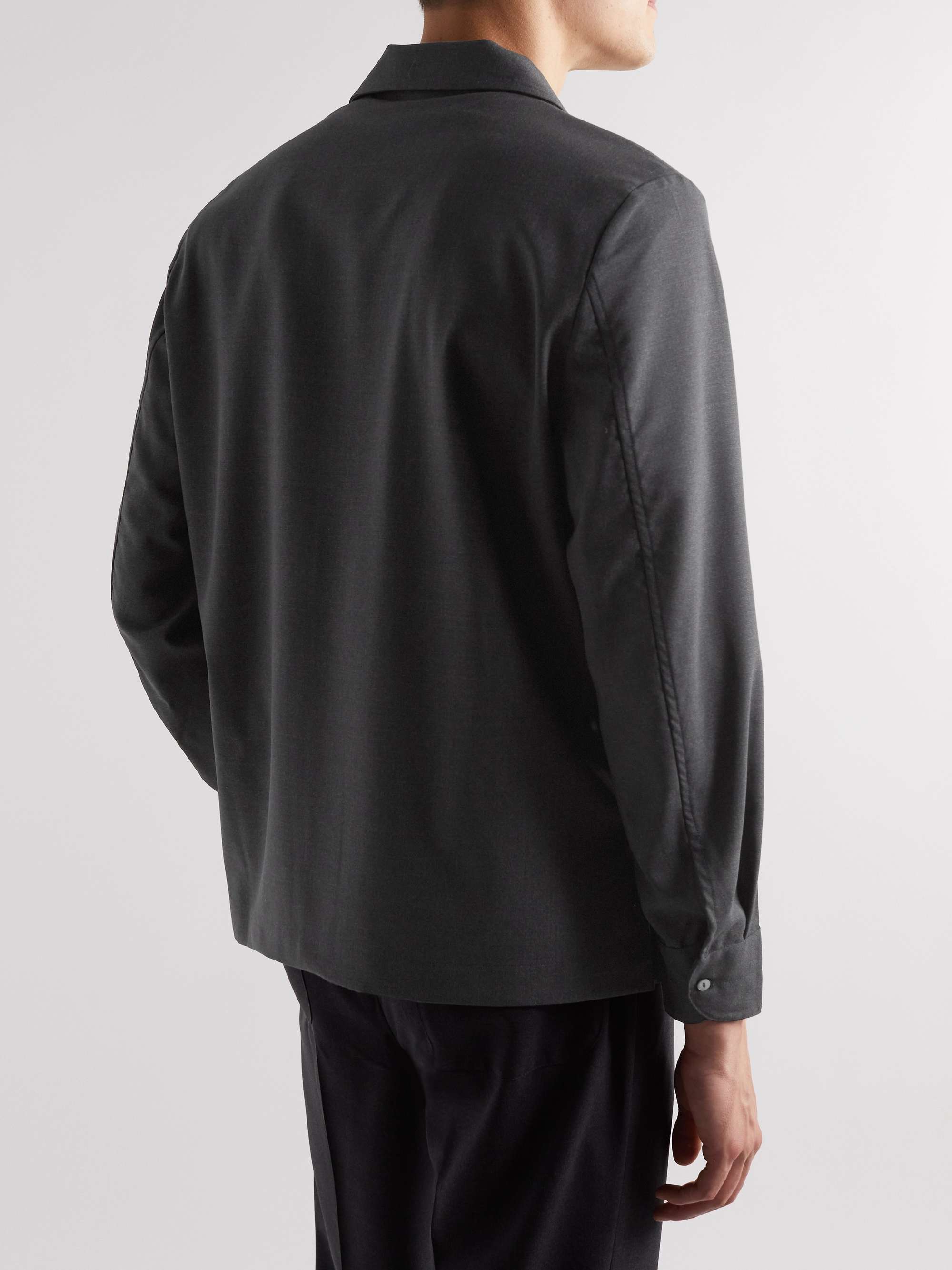 STÒFFA Camp-Collar Linen and Organic Cotton-Blend Shirt