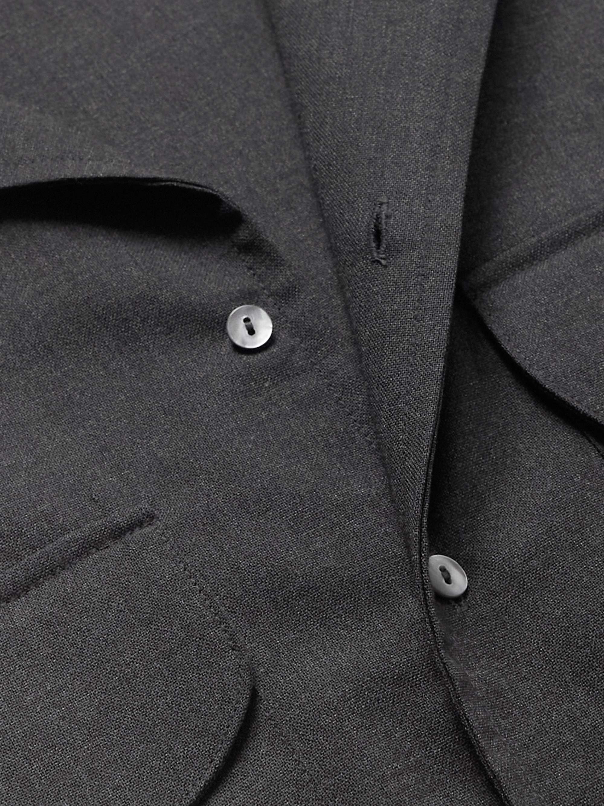 STÒFFA Camp-Collar Linen and Organic Cotton-Blend Shirt