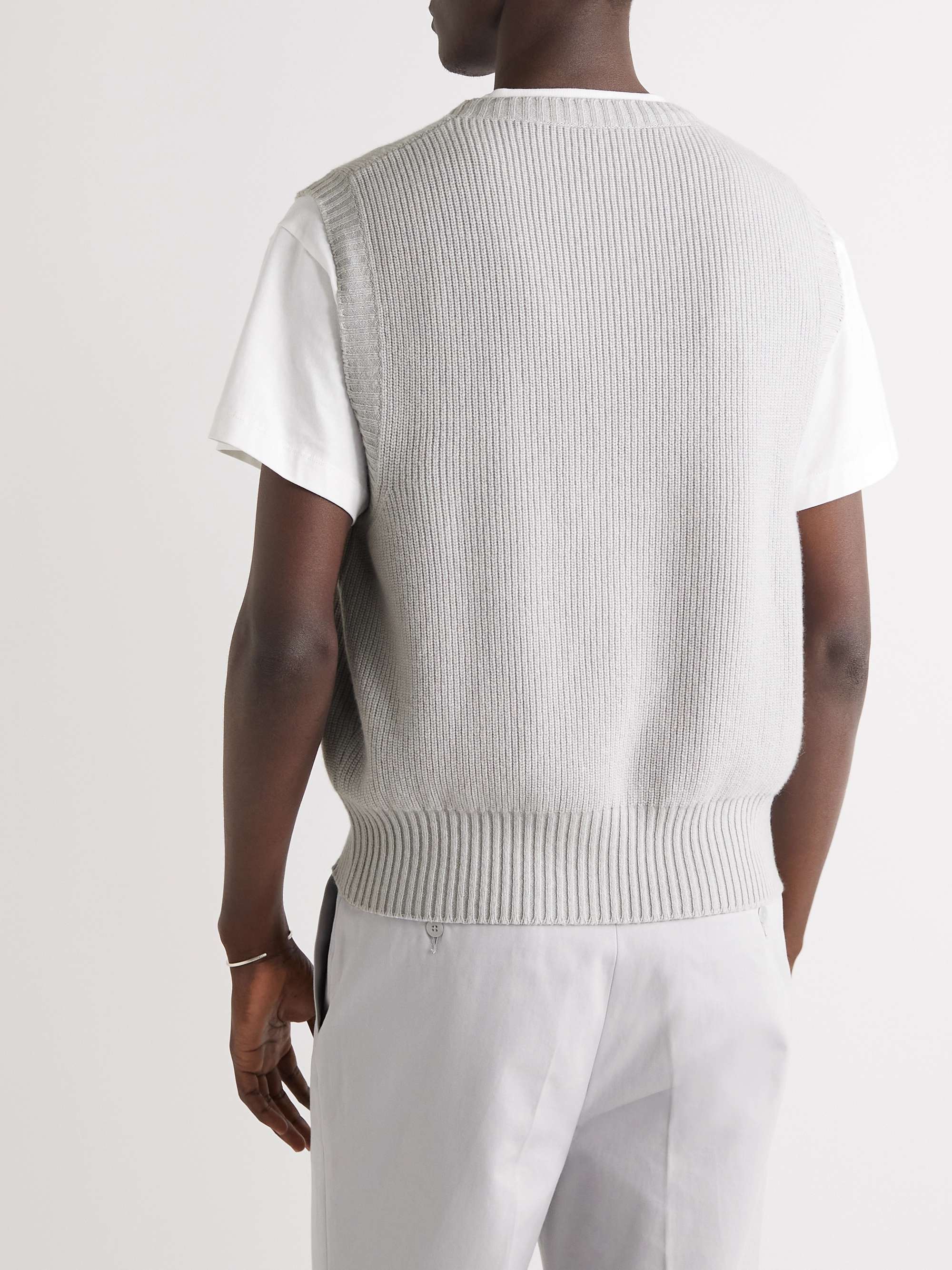 STÒFFA Ribbed Cashmere Sweater Vest