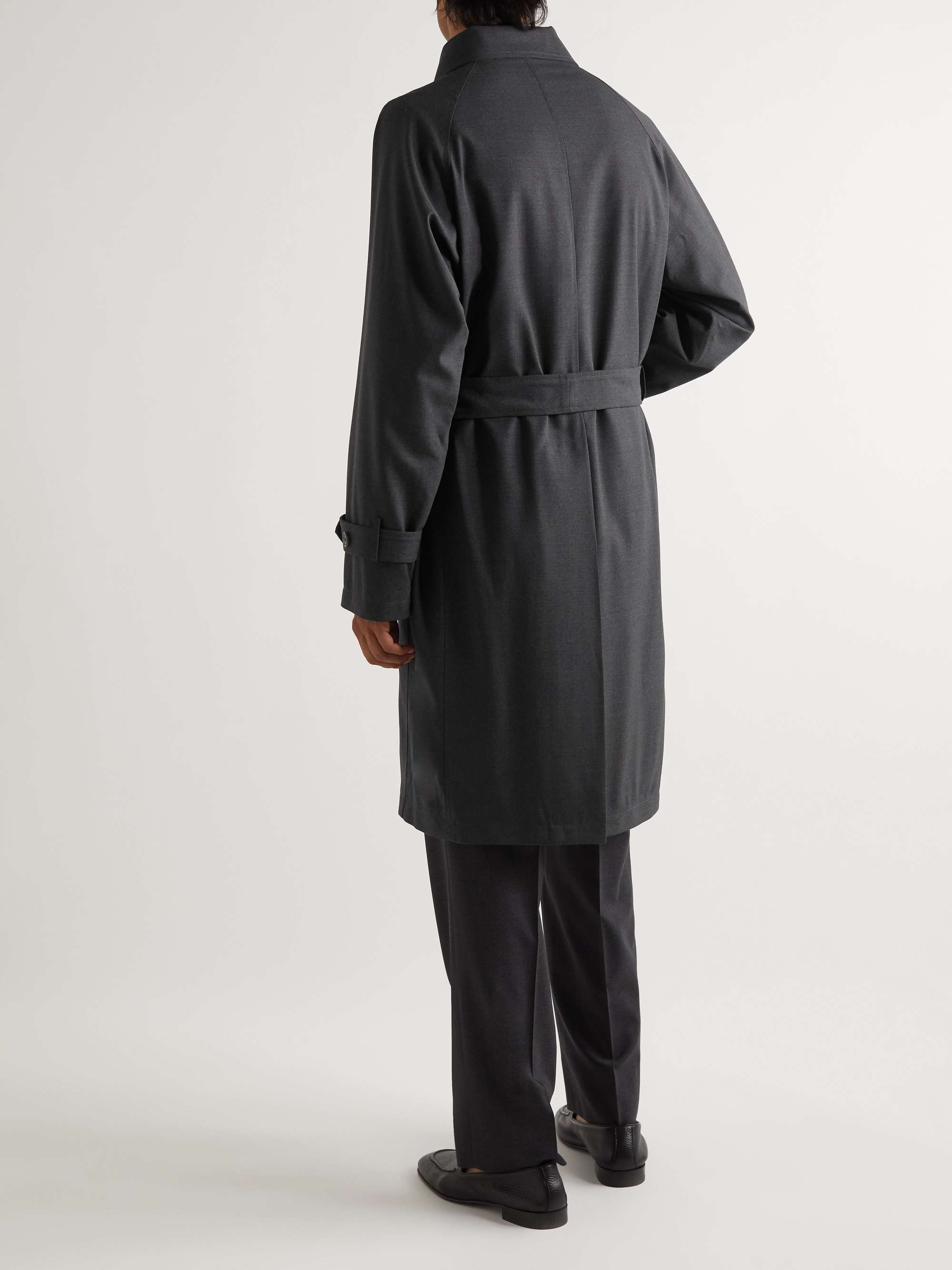 STÒFFA Belted Cotton-Canvas Trench Coat