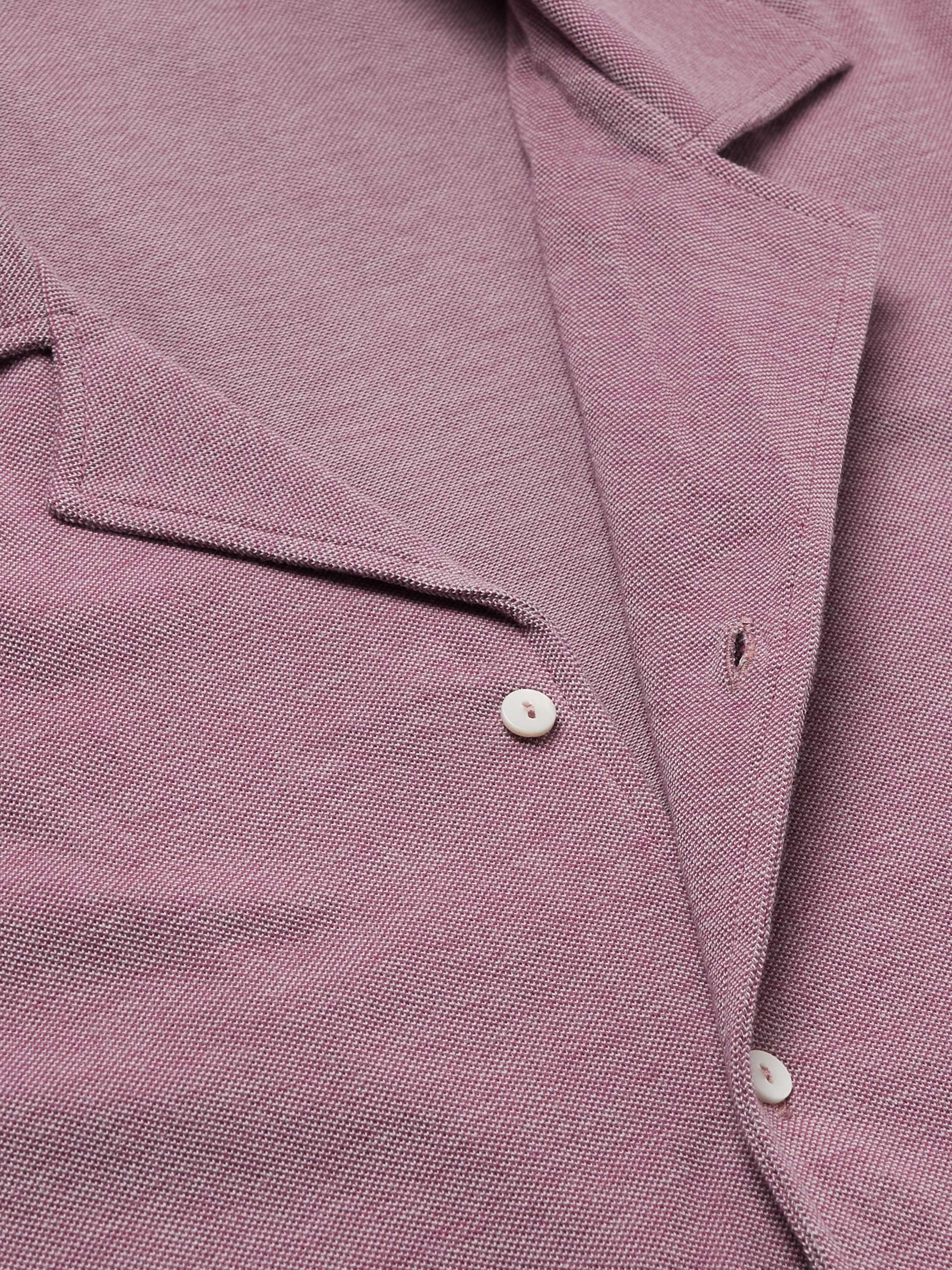 STÒFFA Camp-Collar Cotton-Piqué Shirt