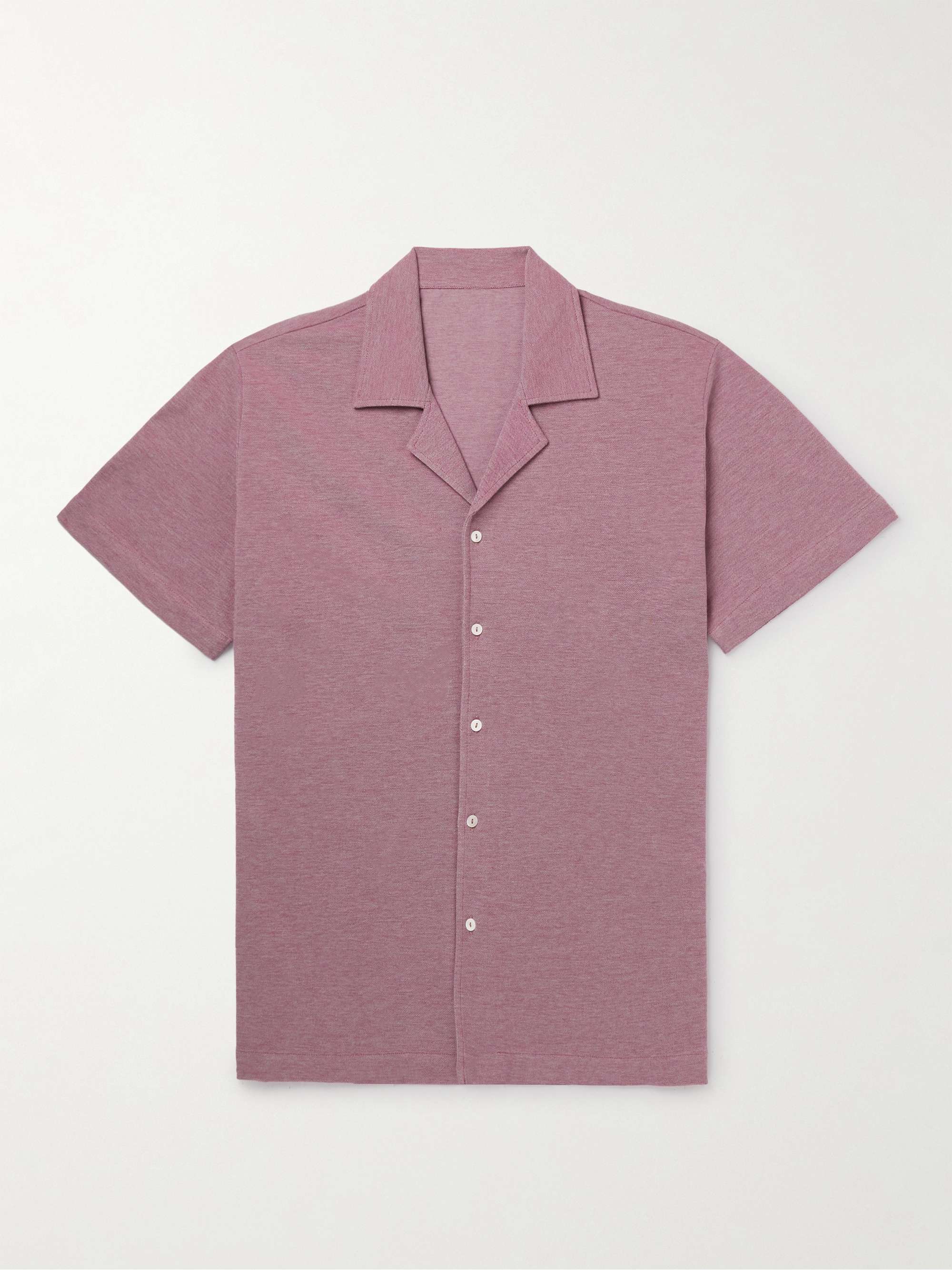 STÒFFA Camp-Collar Cotton-Piqué Shirt