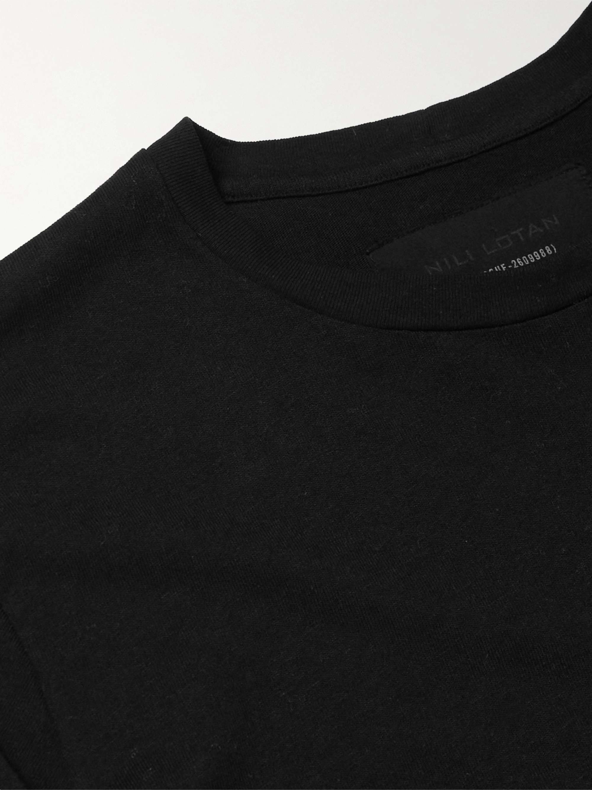NILI LOTAN Bradley Cotton-Jersey T-Shirt