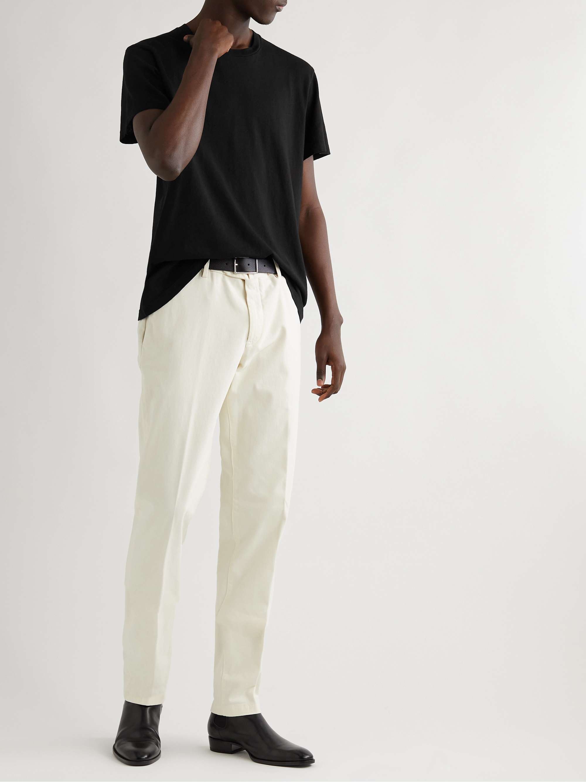 NILI LOTAN Bradley Cotton-Jersey T-Shirt