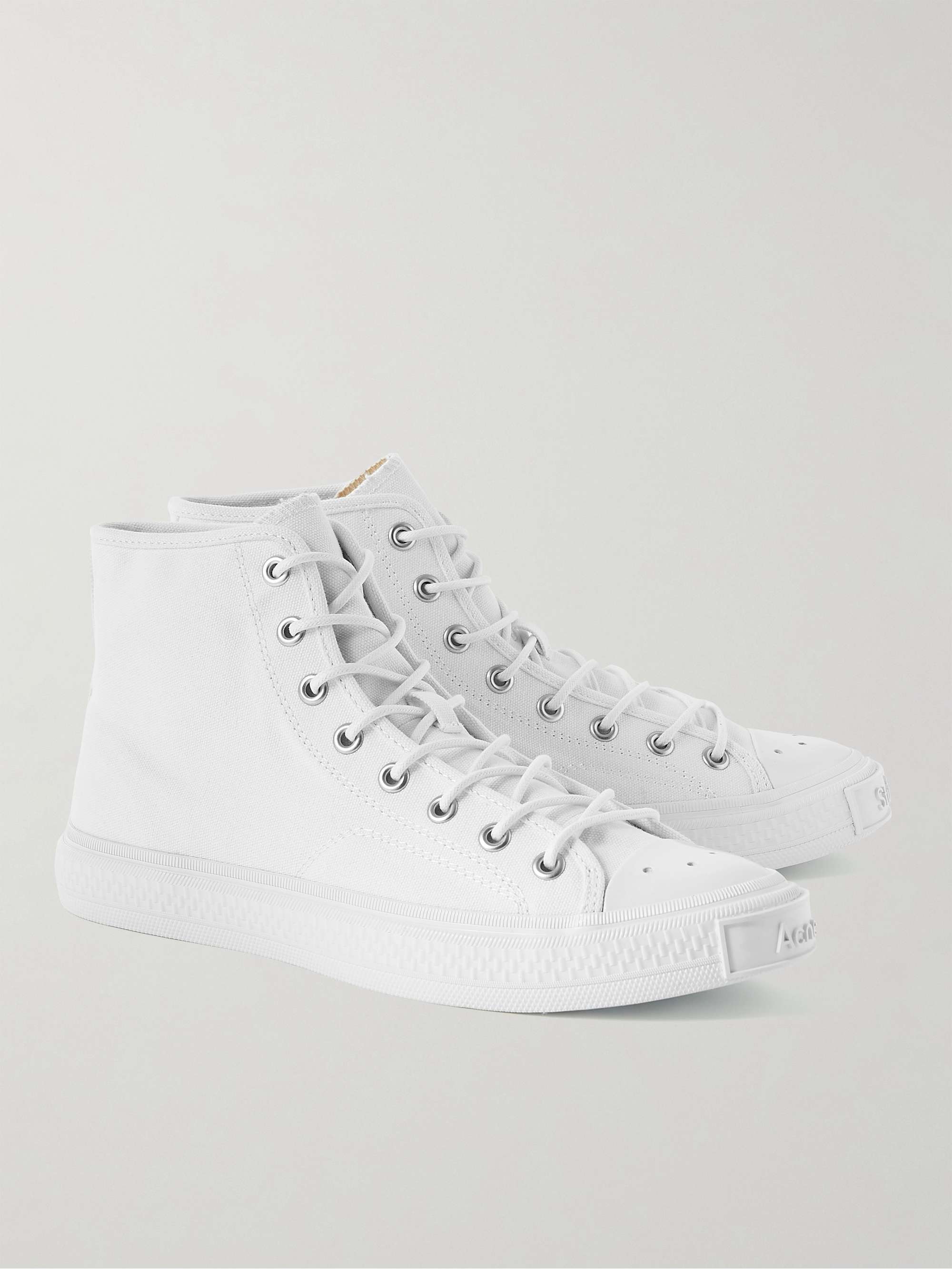 ACNE STUDIOS Rubber-Trimmed Canvas High-Top Sneakers for Men | MR PORTER