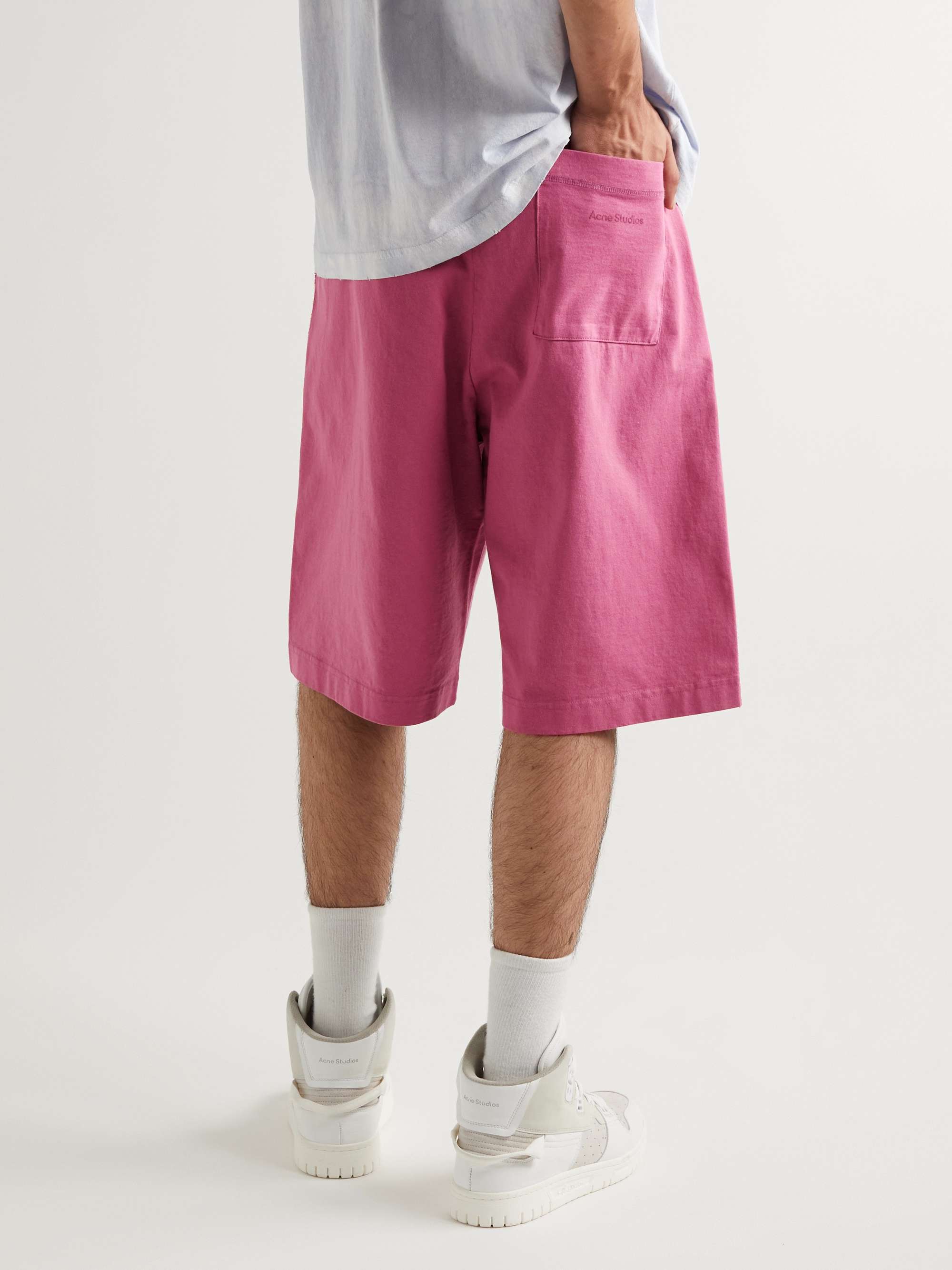 ACNE STUDIOS Straight-Leg Cotton-Jersey Shorts