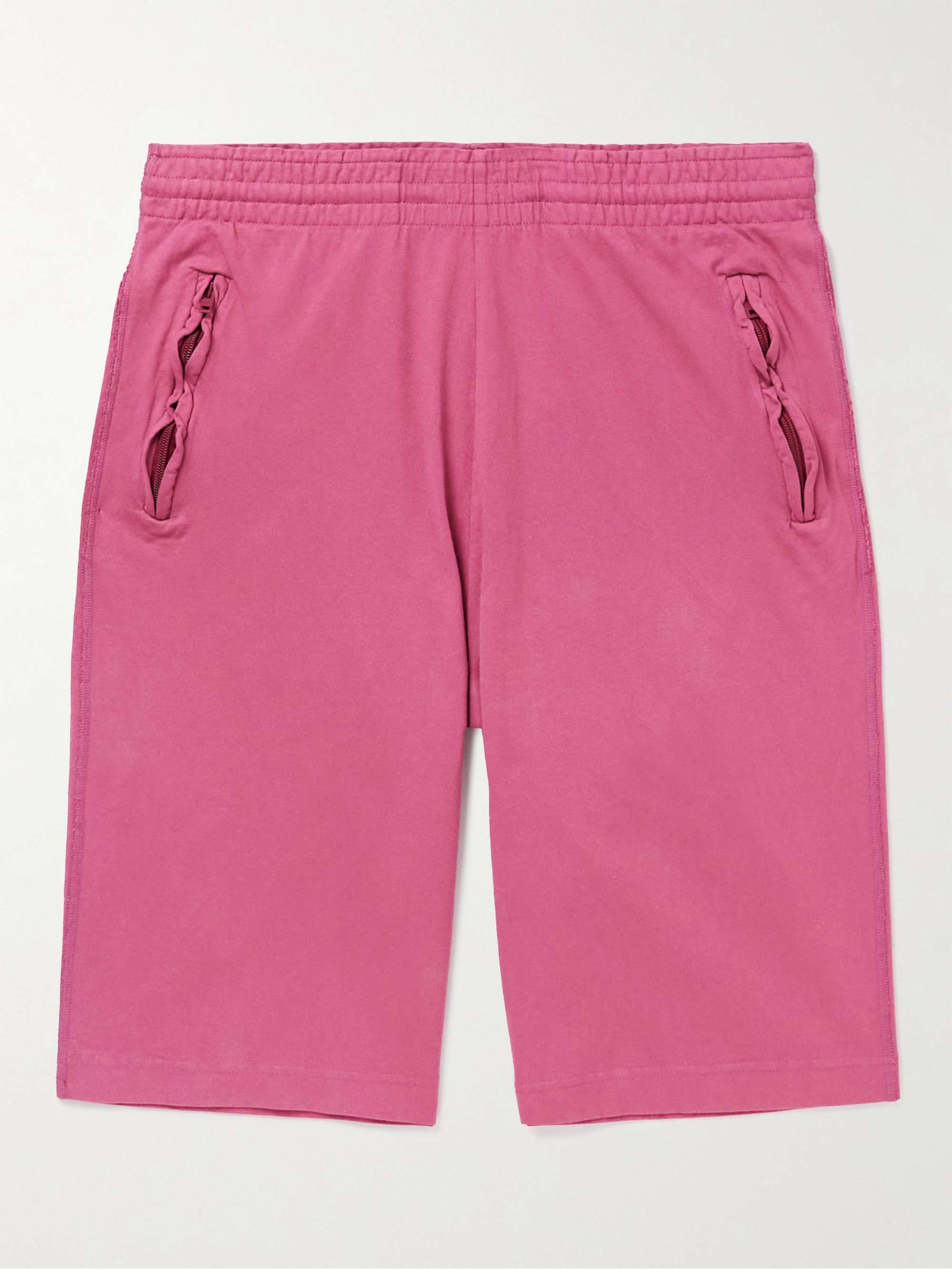Straight Leg Cotton Jersey Shorts