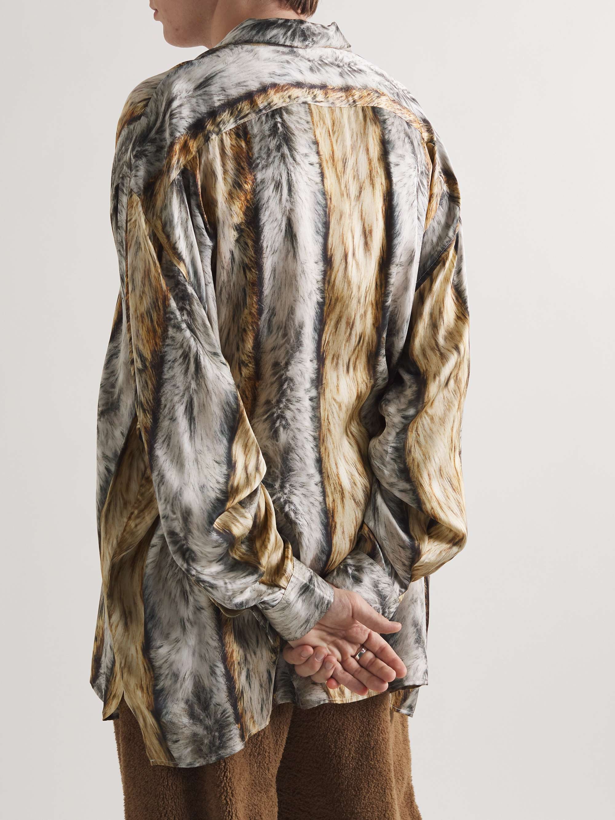 ACNE STUDIOS Printed Satin Shirt