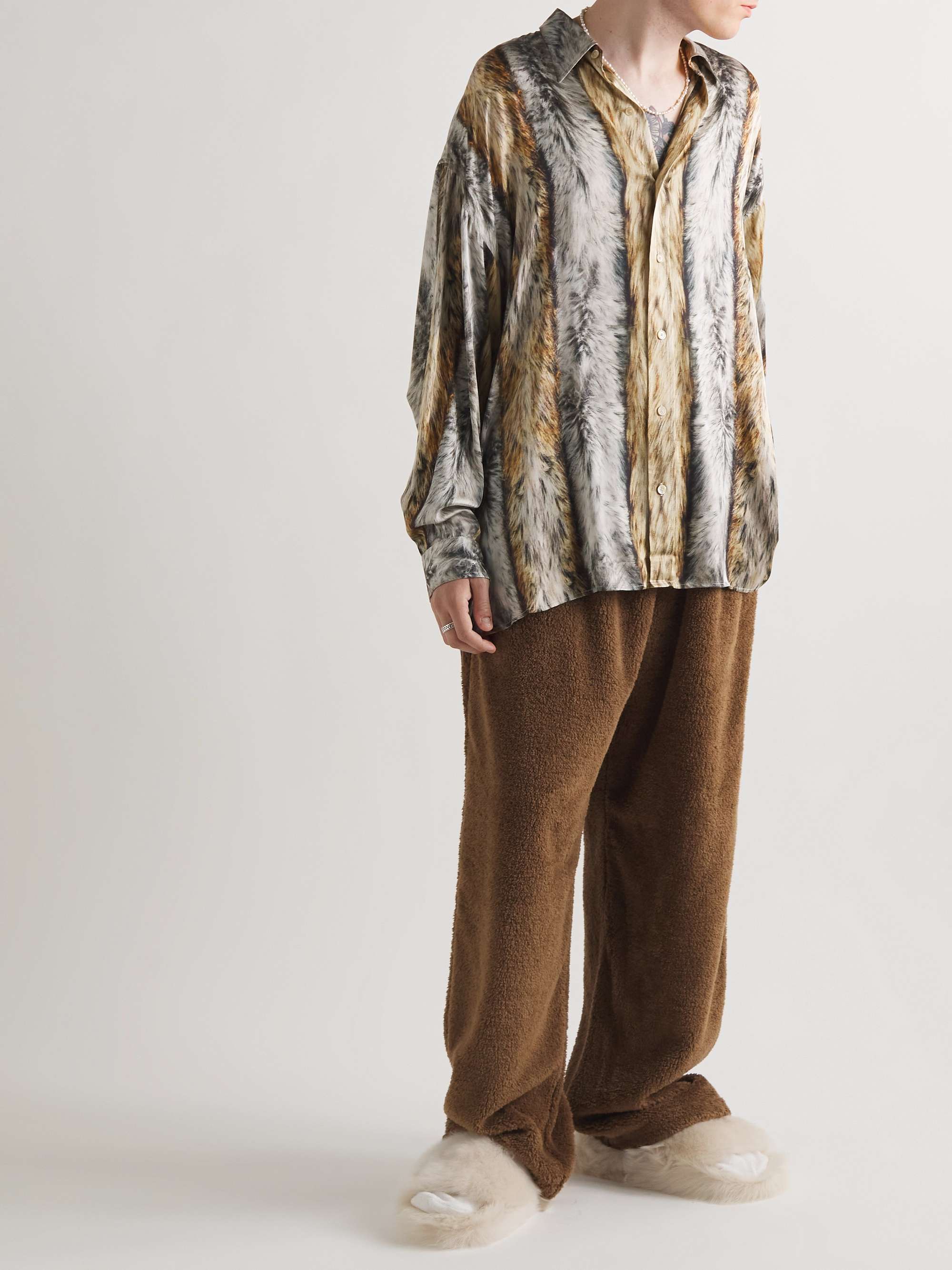 ACNE STUDIOS Printed Satin Shirt