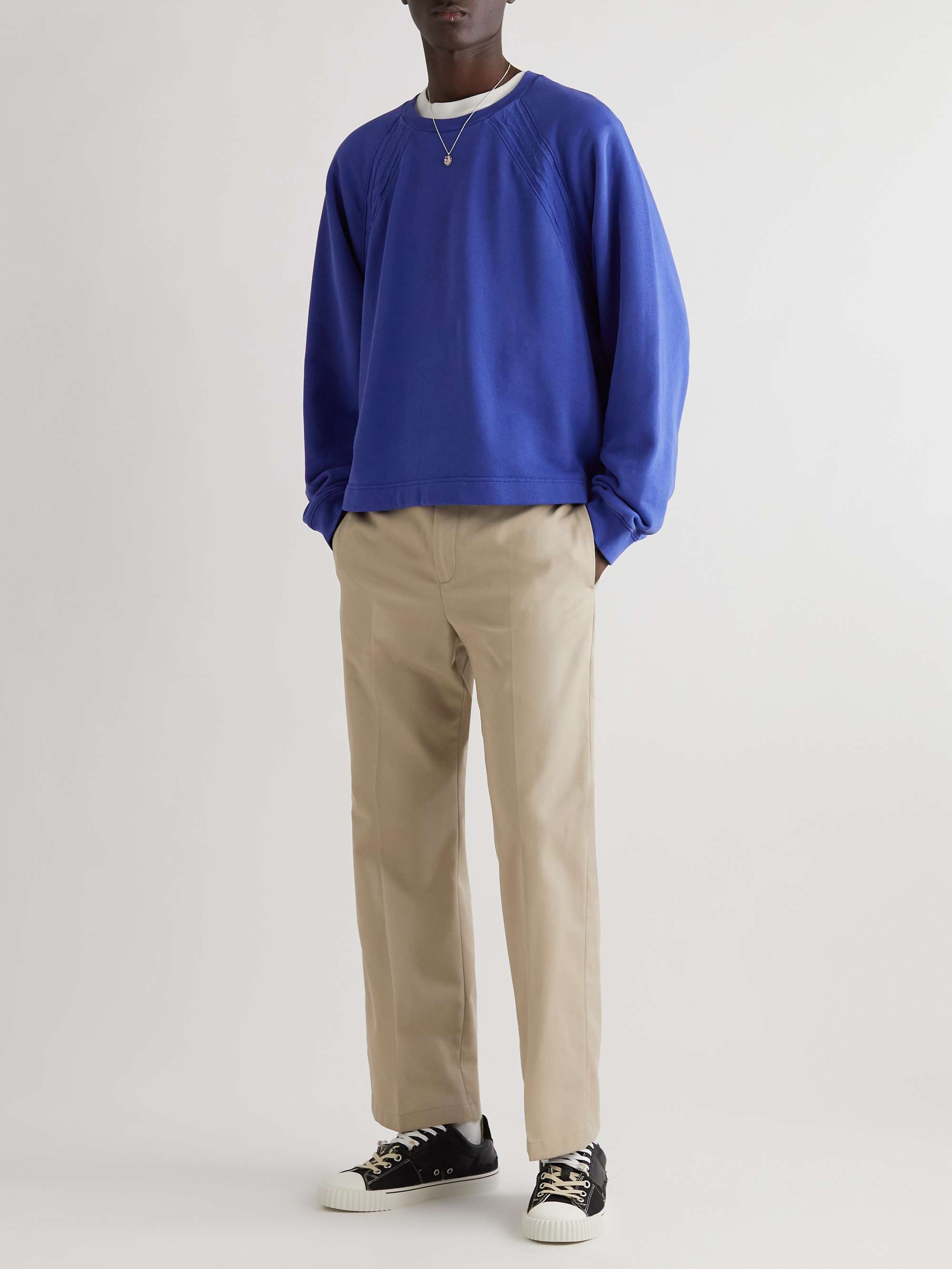 ACNE STUDIOS Pilos Straight-Leg Cotton-Blend Twill Trousers