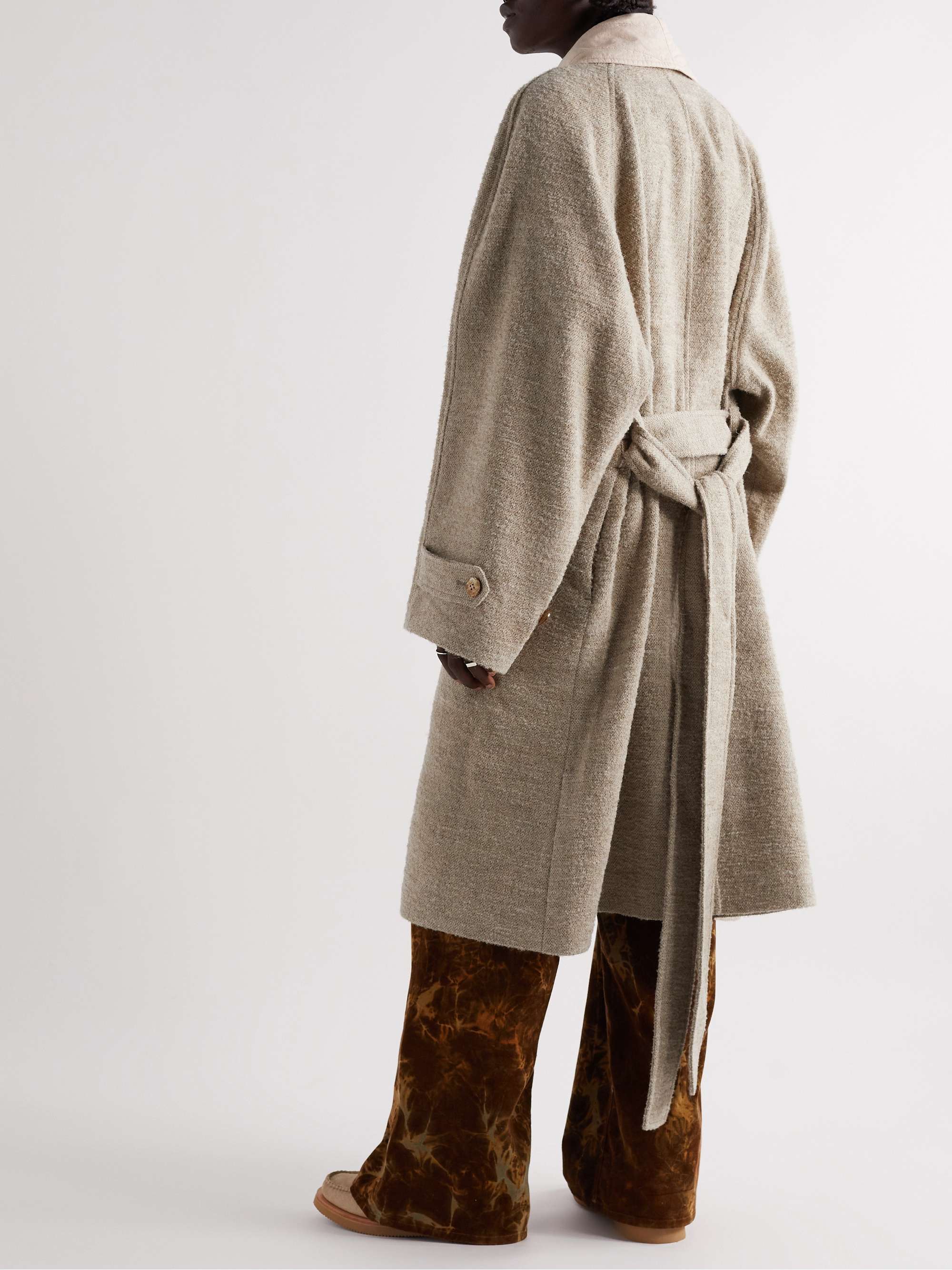 ACNE STUDIOS Belted Linen-Blend Coat