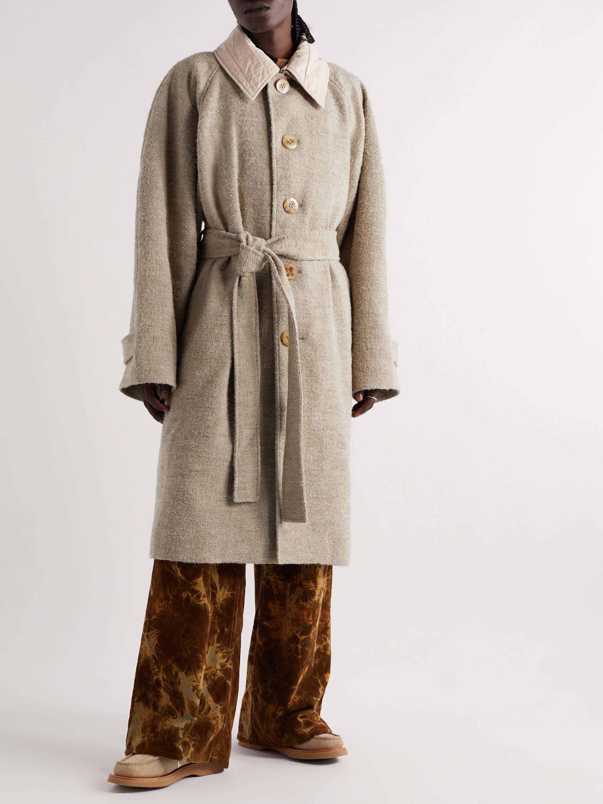 Viva Neem de telefoon op Subjectief ACNE STUDIOS Belted Linen-Blend Coat for Men | MR PORTER