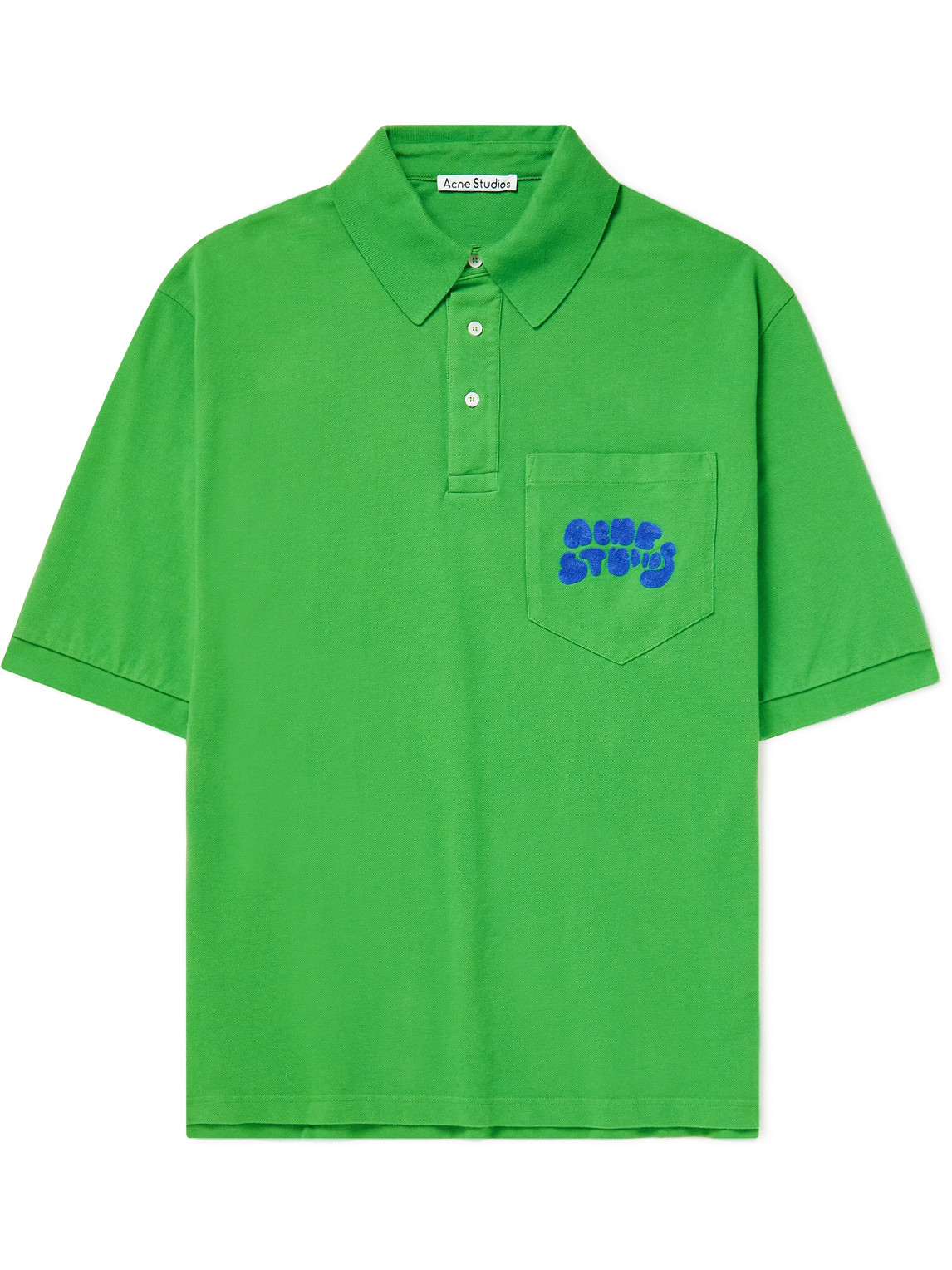 Exgo Ric Rac-Trimmed Cotton-Jersey Polo Shirt