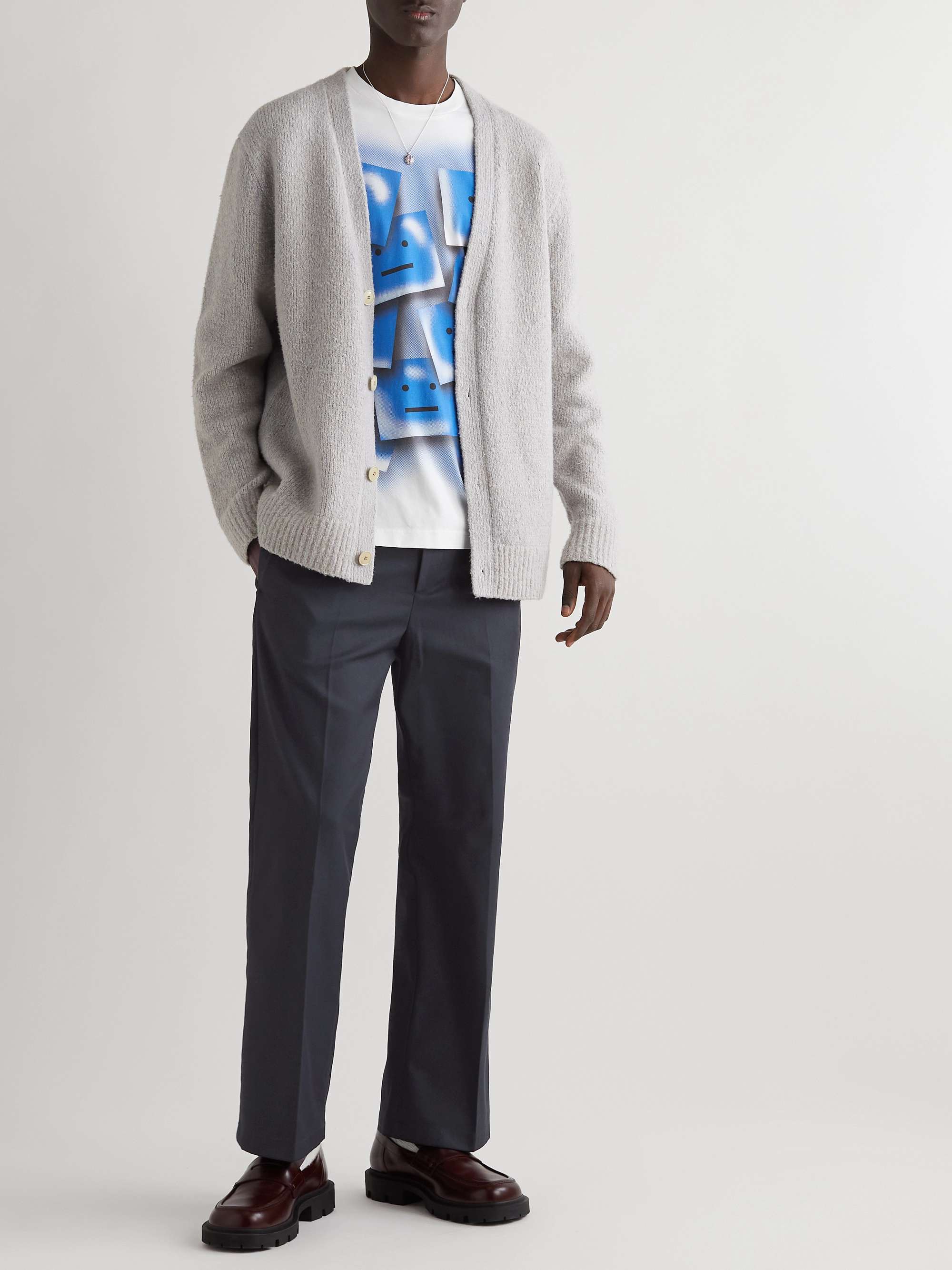 ACNE STUDIOS Pilos Straight-Leg Cotton-Blend Twill Trousers