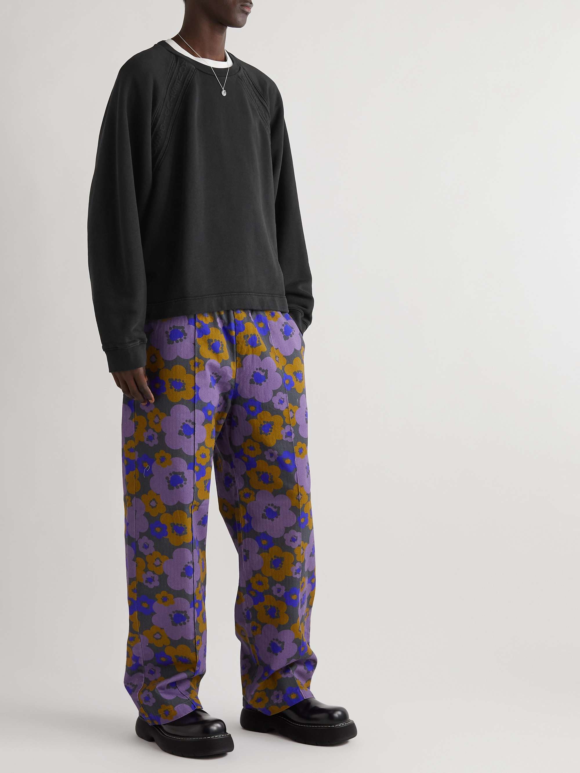 ACNE STUDIOS Farmy Chain Cotton-Jersey Sweatshirt