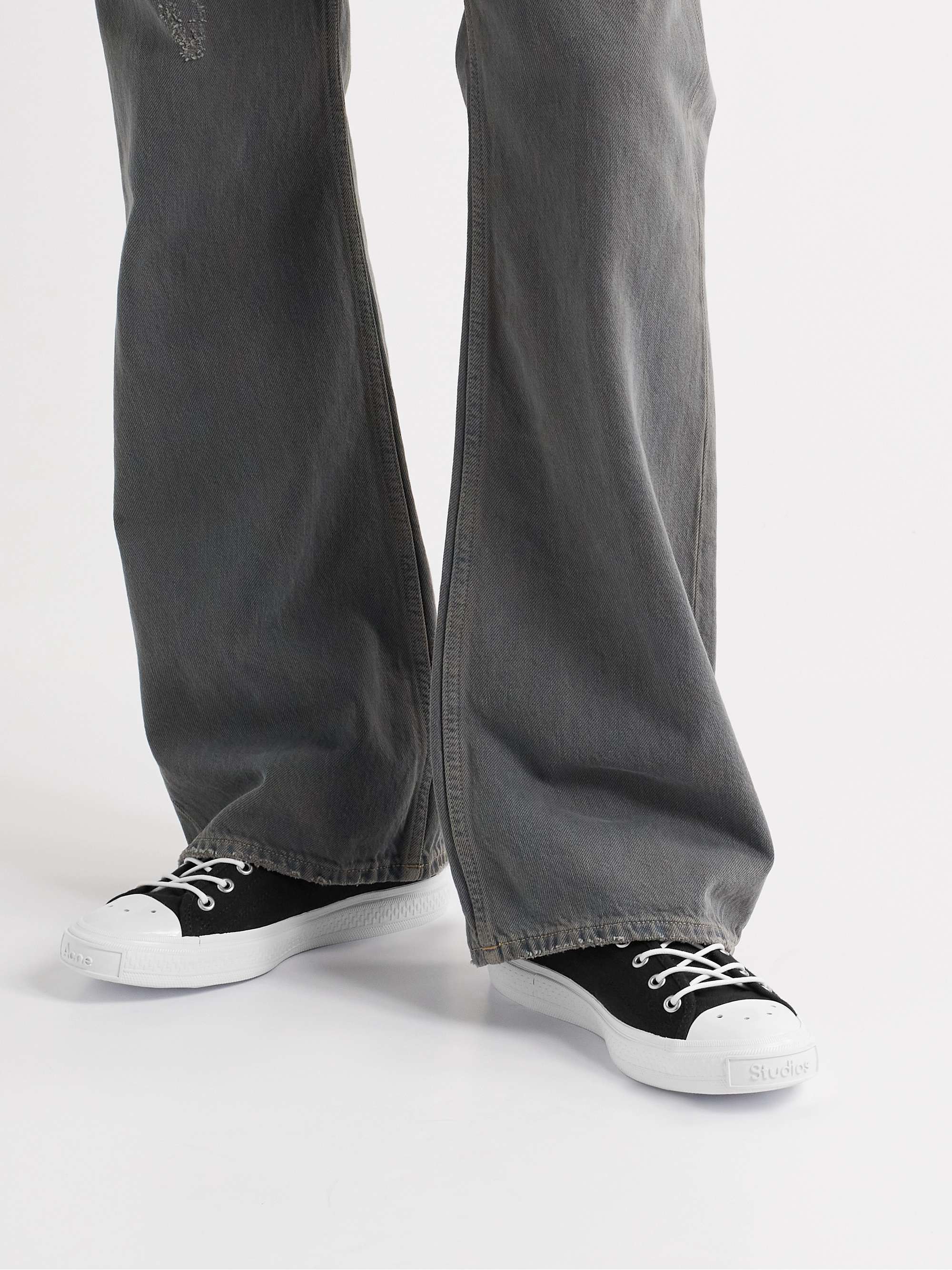 ACNE STUDIOS Rubber-Trimmed Canvas Sneakers