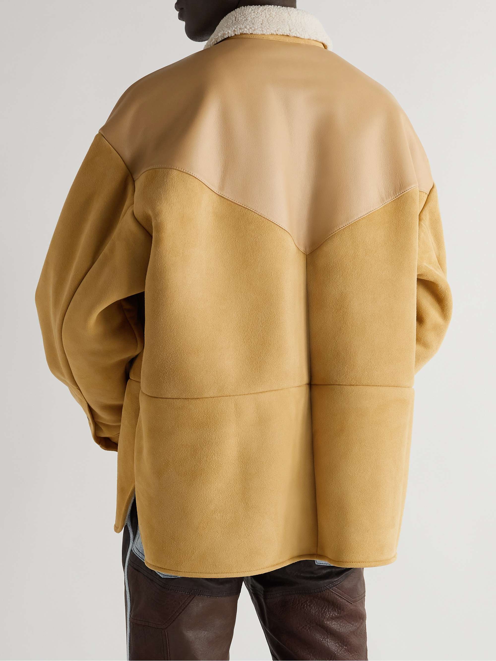 ACNE STUDIOS Lurt Shearling-Trimmed Suede Jacket