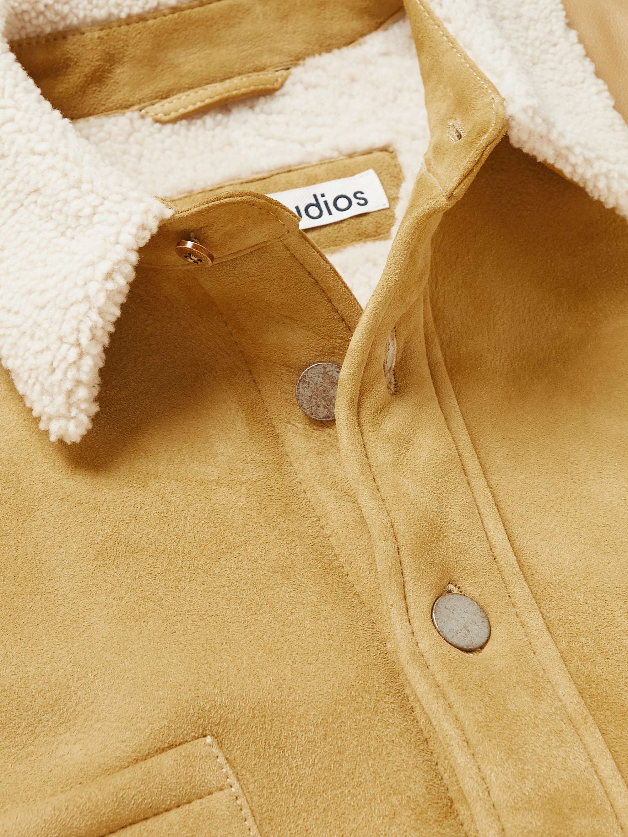 ACNE STUDIOS Lurt Shearling-Trimmed Suede Jacket