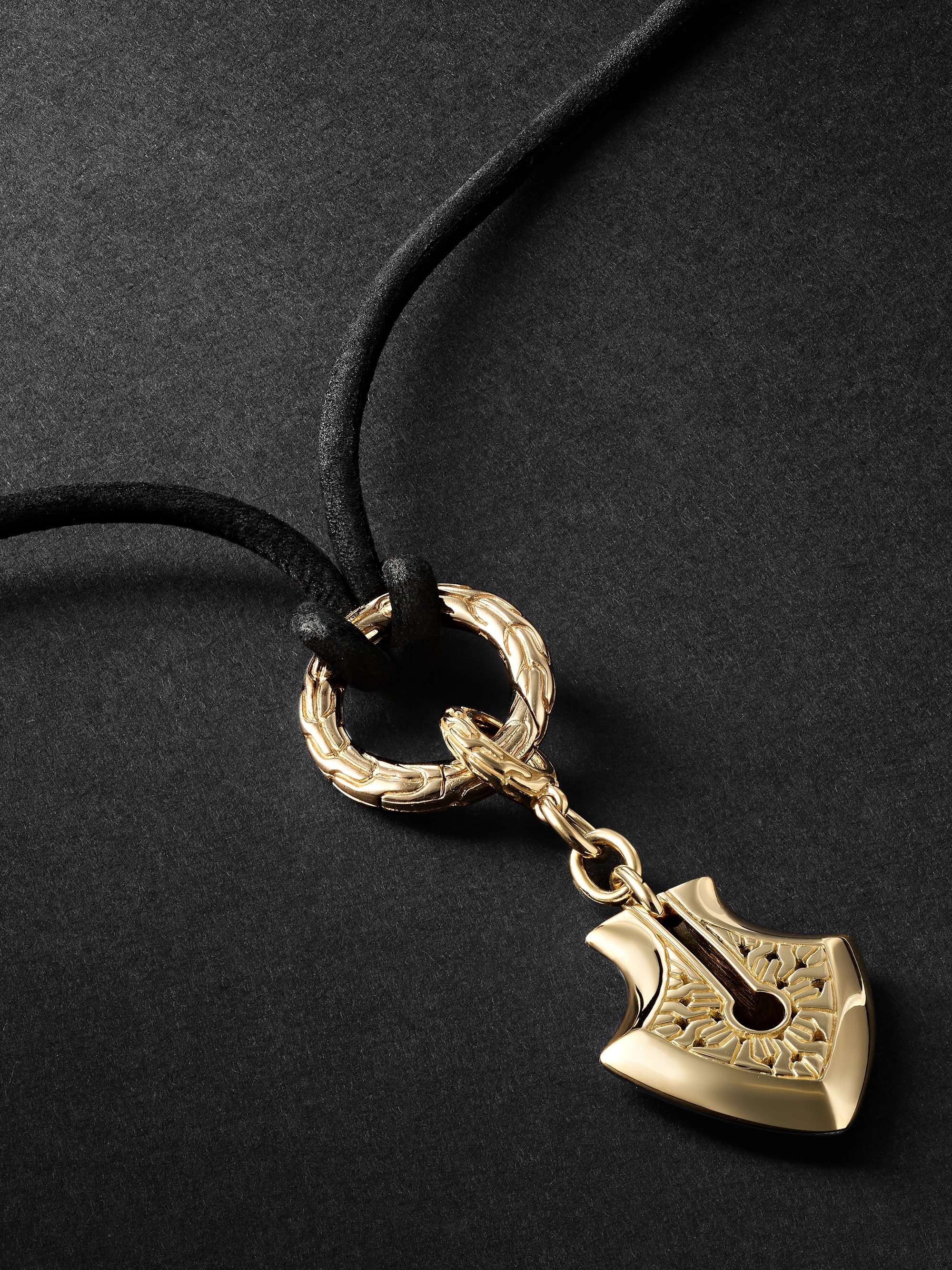 JOHN HARDY Gold and Cord Pendant Necklace