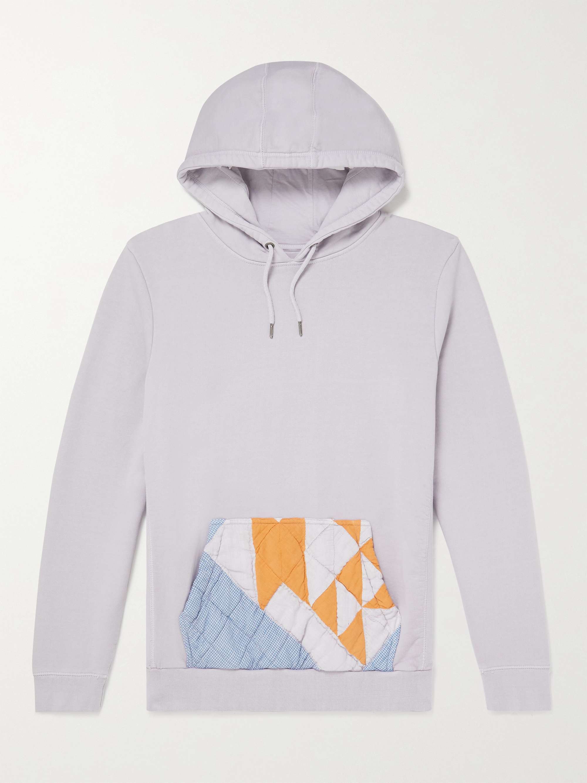CARLEEN Oversized Upcycled Patchwork Organic Cotton-Jersey Hoodie