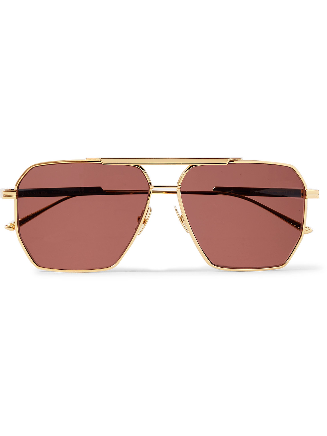 Aviator-Style Gold-Tone Sunglasses