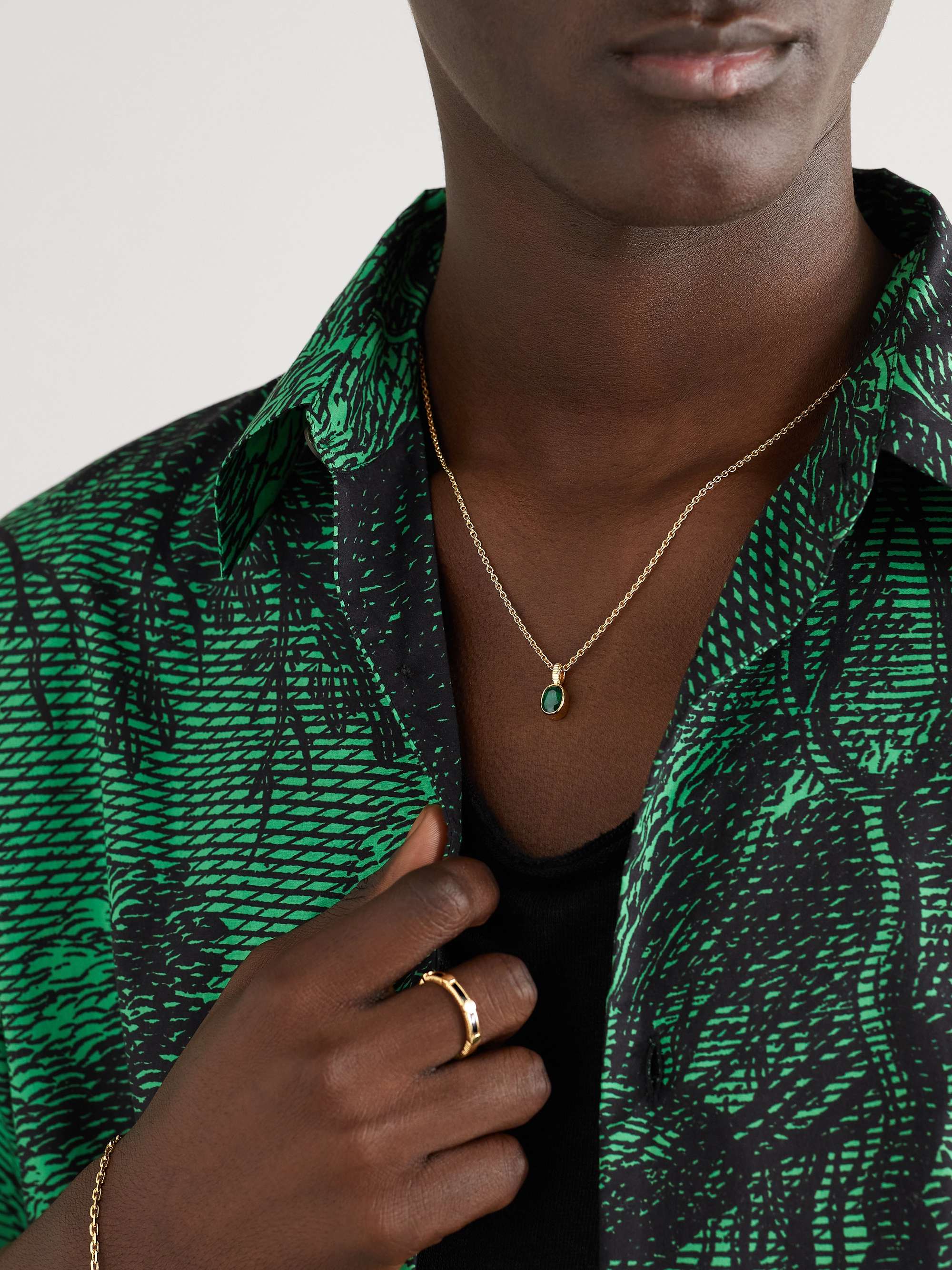 VILTIER Magnetic Gold Tourmaline Pendant
