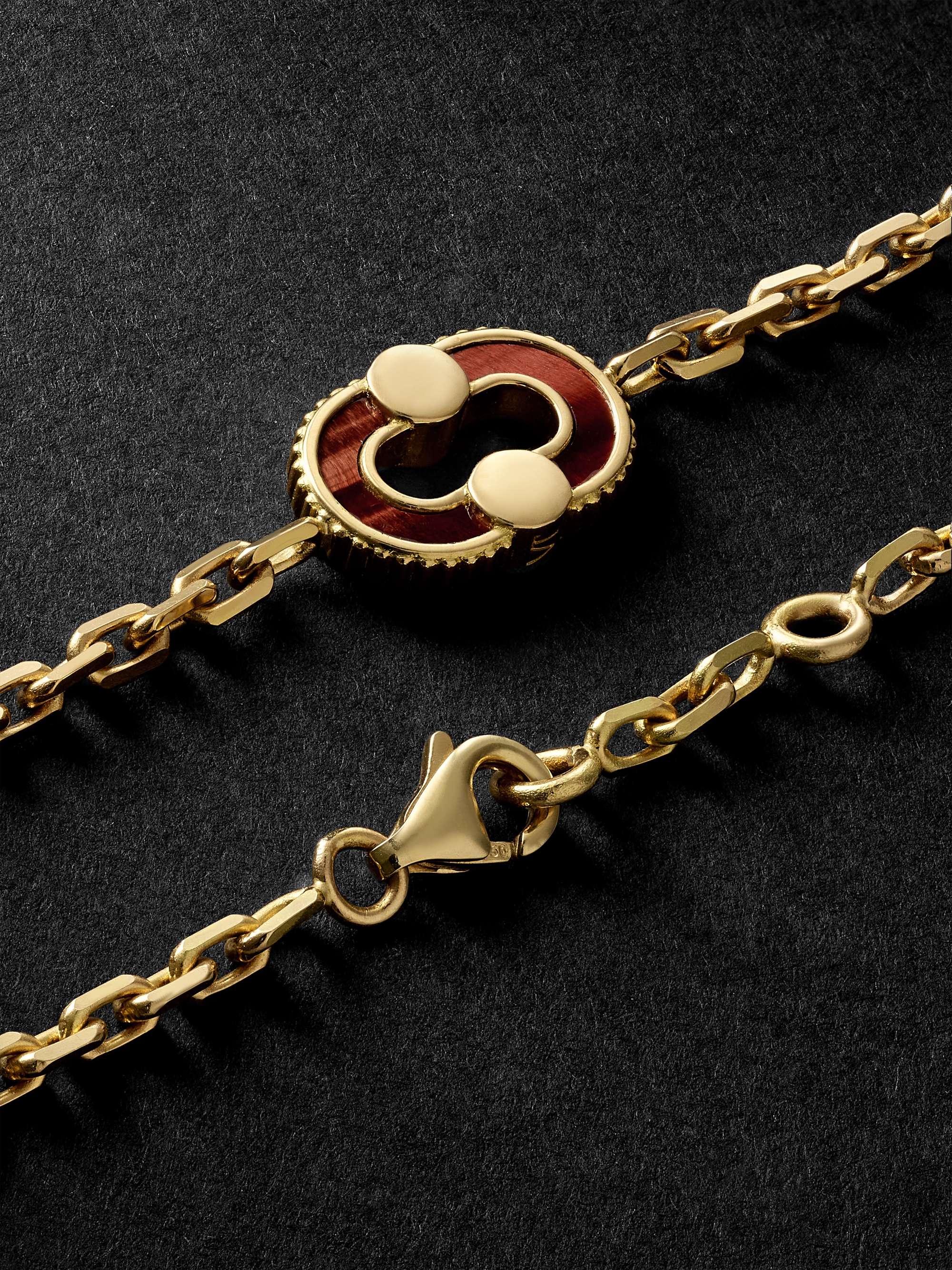 VILTIER Magnetic Gold Multi-Stone Chain Bracelet