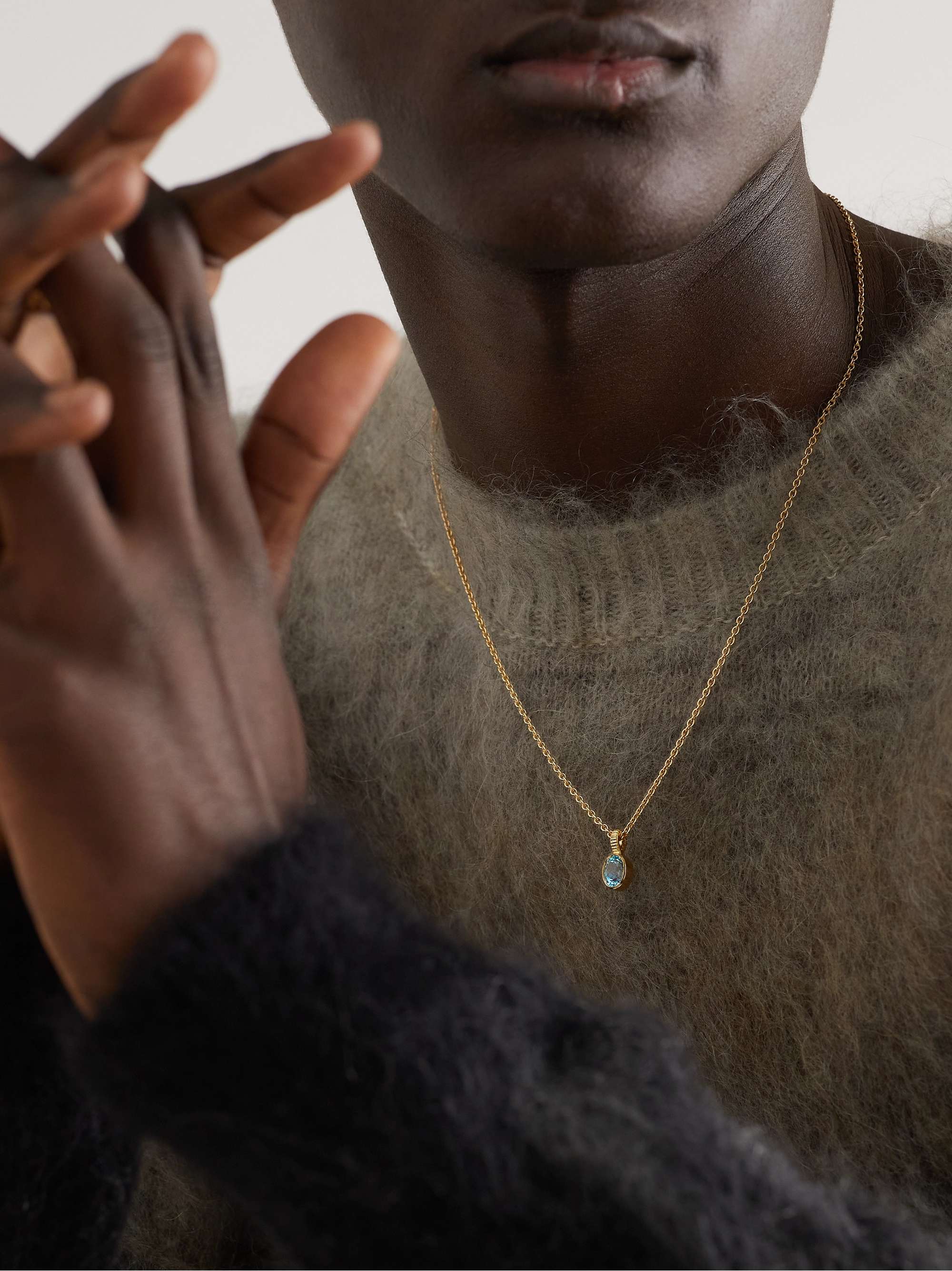 VILTIER Magnetic Gold Tourmaline Pendant