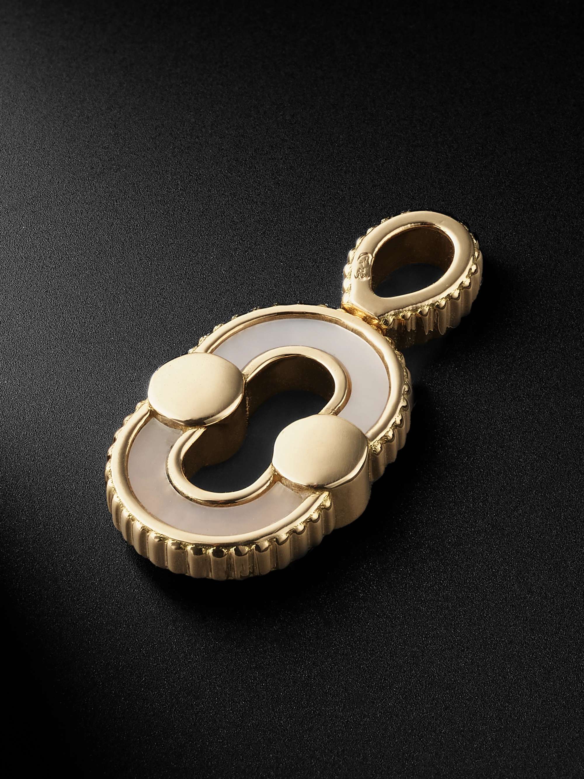VILTIER Magnetic 18-Karat Gold Multi-Stone Pendant