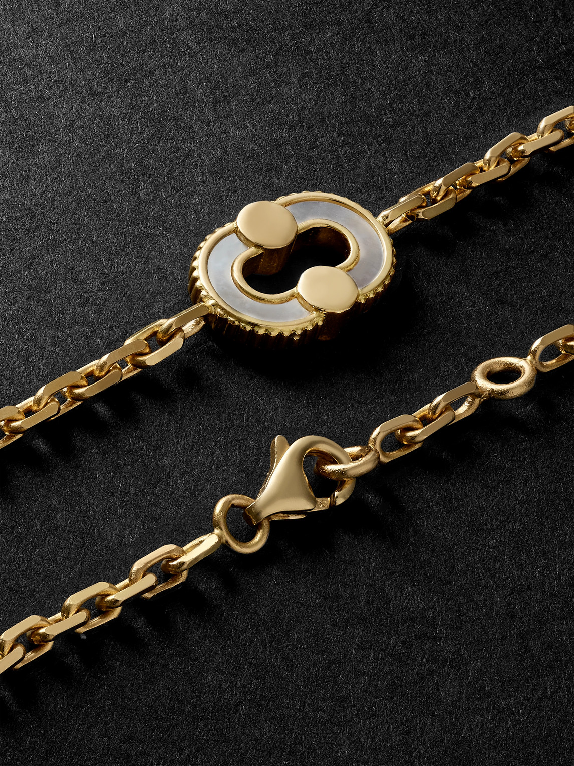  Viltier - Magnetic Gold Multi-stone Bracelet - Men - Gold 