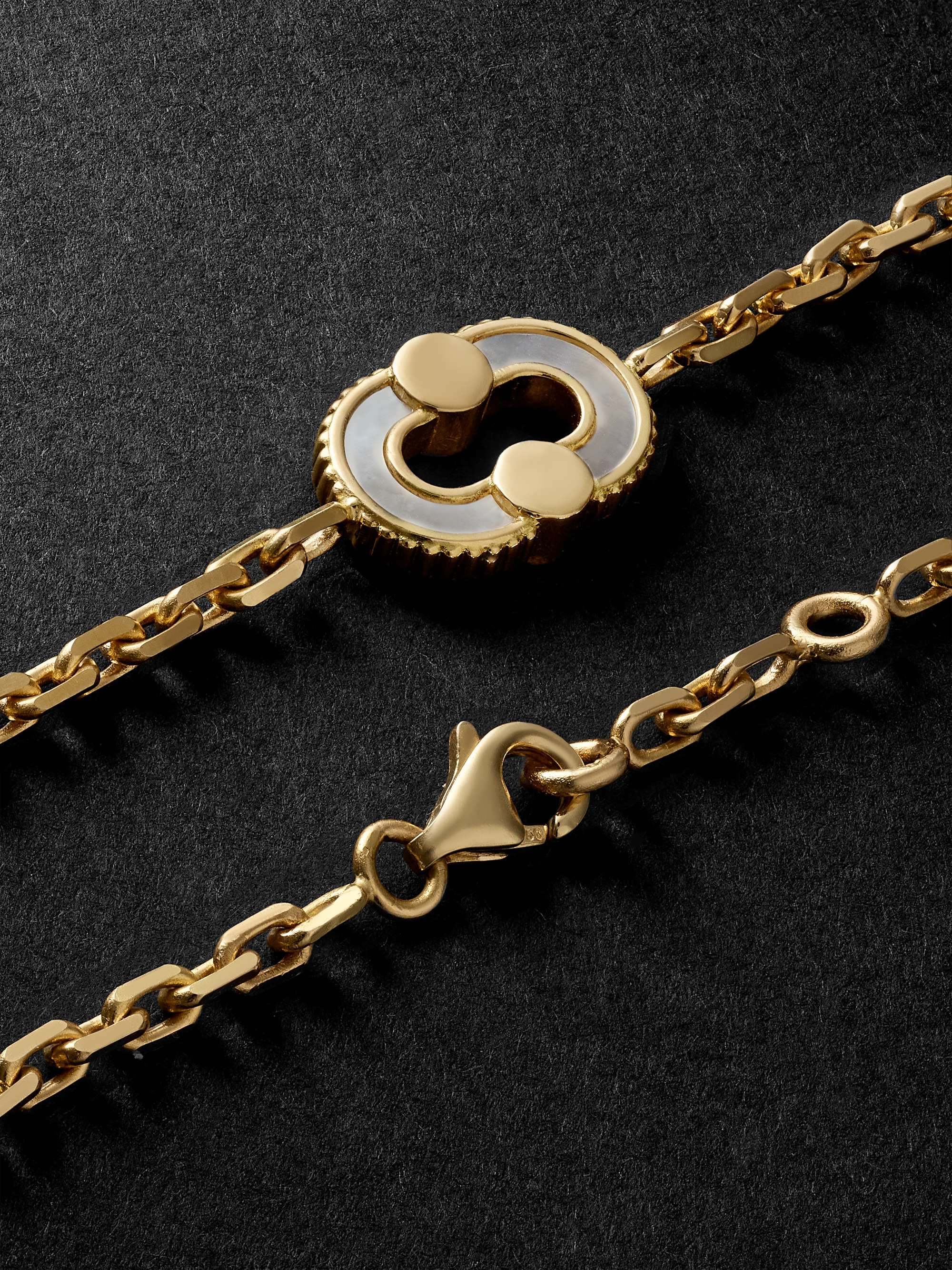 VILTIER Magnetic Gold Multi-Stone Chain Bracelet