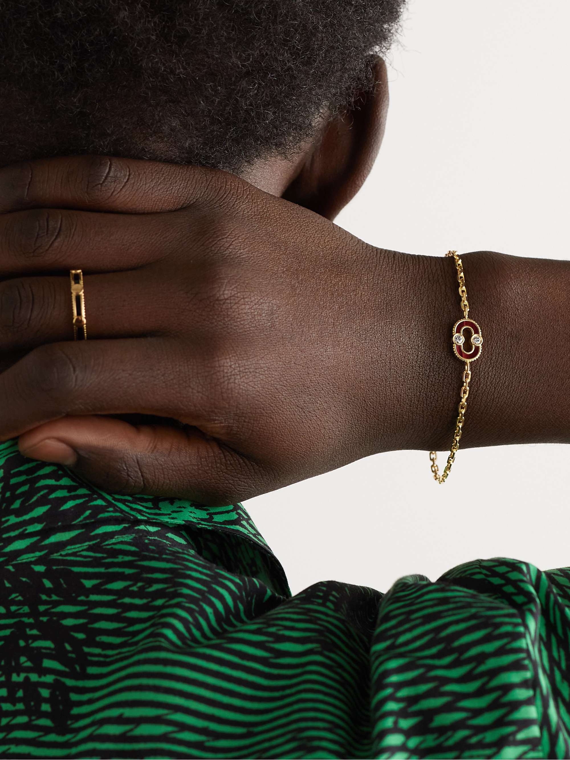 VILTIER Magnetic Gold Multi-Stone Chain Bracelet