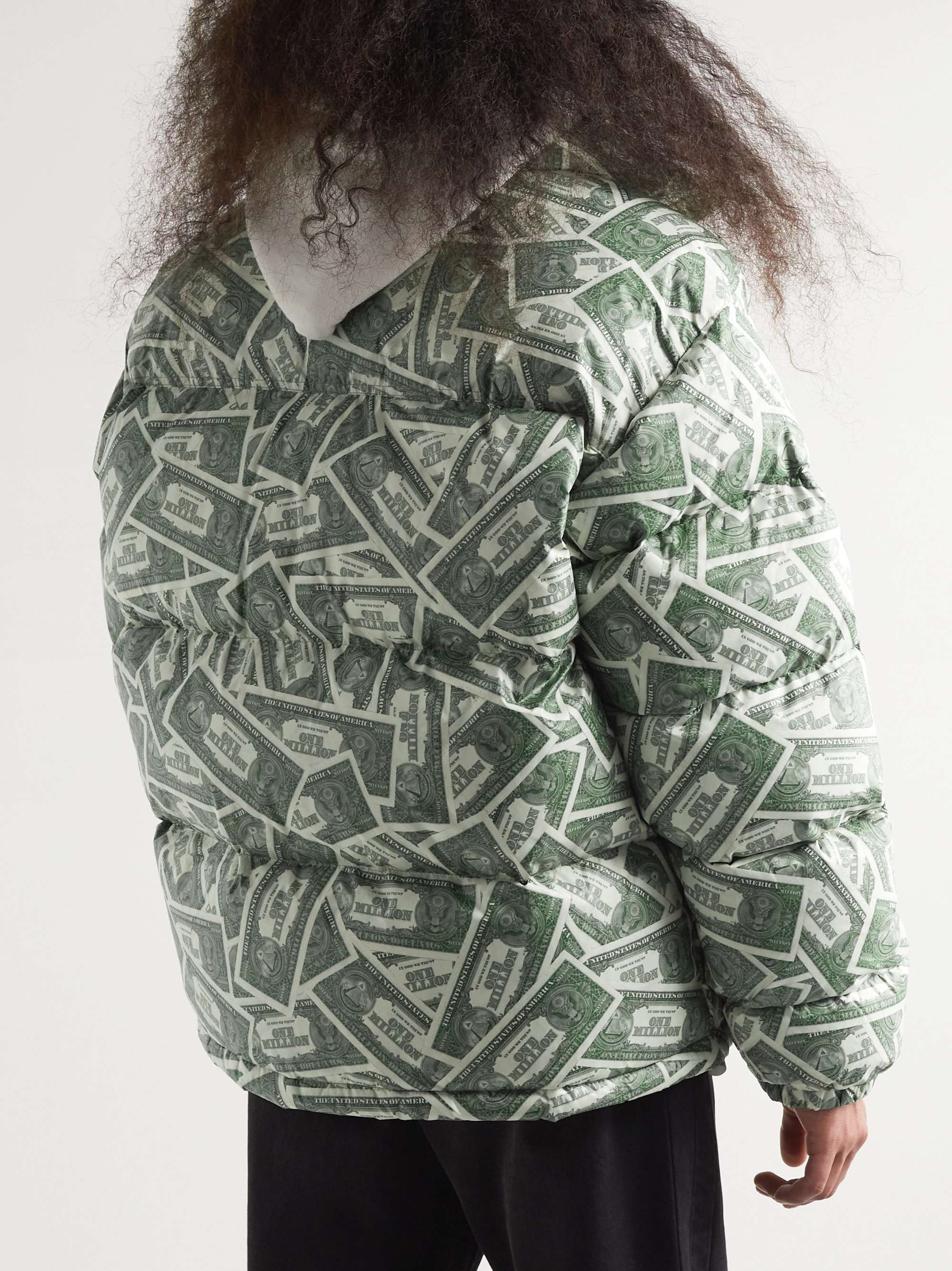 Quilted Padded Printed Shell Down Jacket