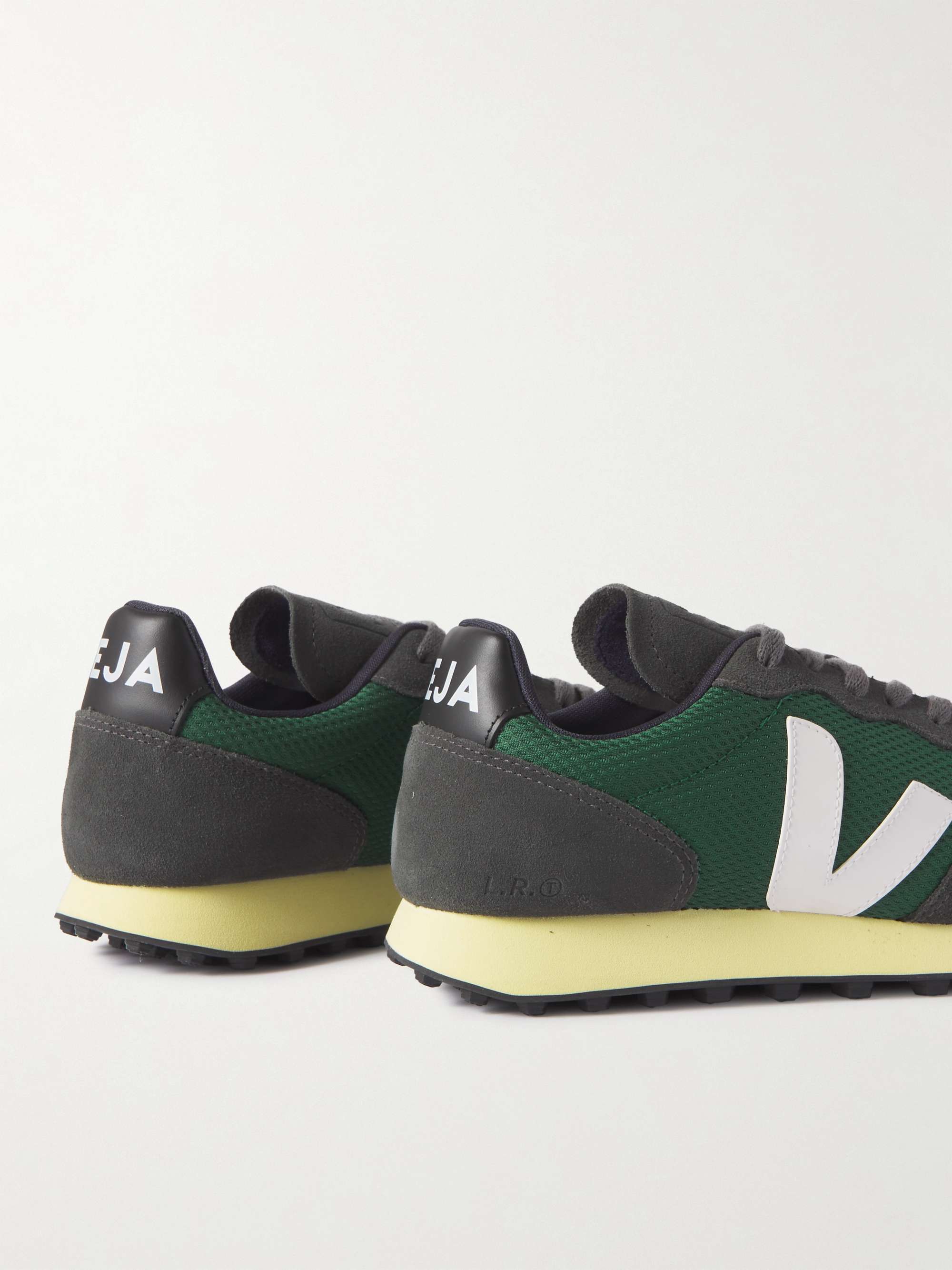VEJA Rio Branco Leather and Rubber-Trimmed Alveomesh and Suede Sneakers ...