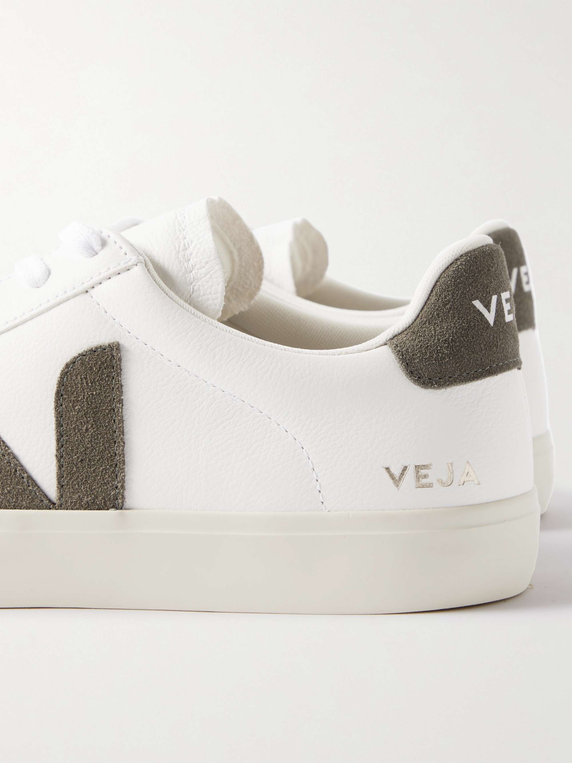 VEJA Campo Suede-Trimmed Leather Sneakers