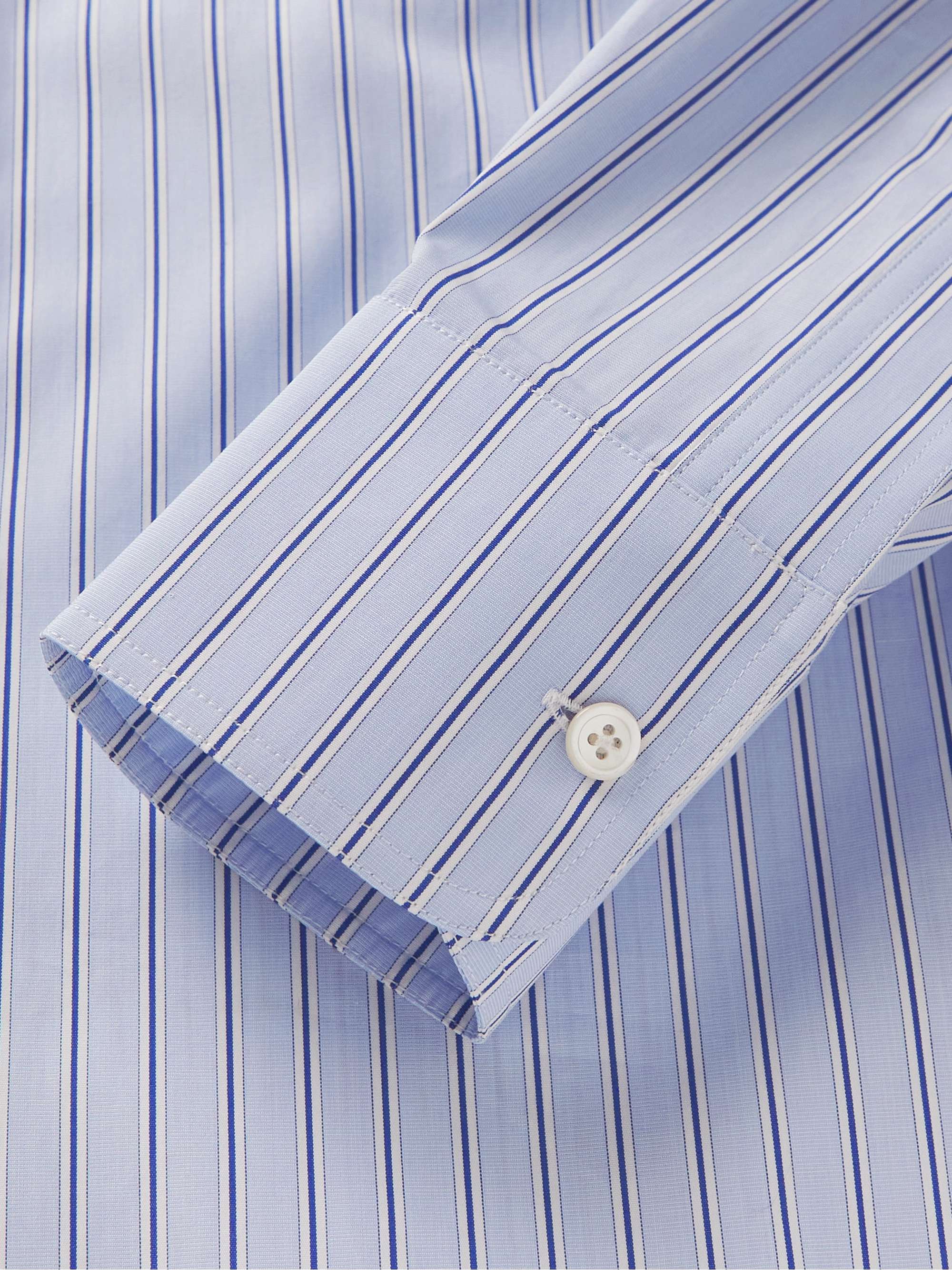 SEBLINE Safari Pinstriped Cotton-Poplin Shirt