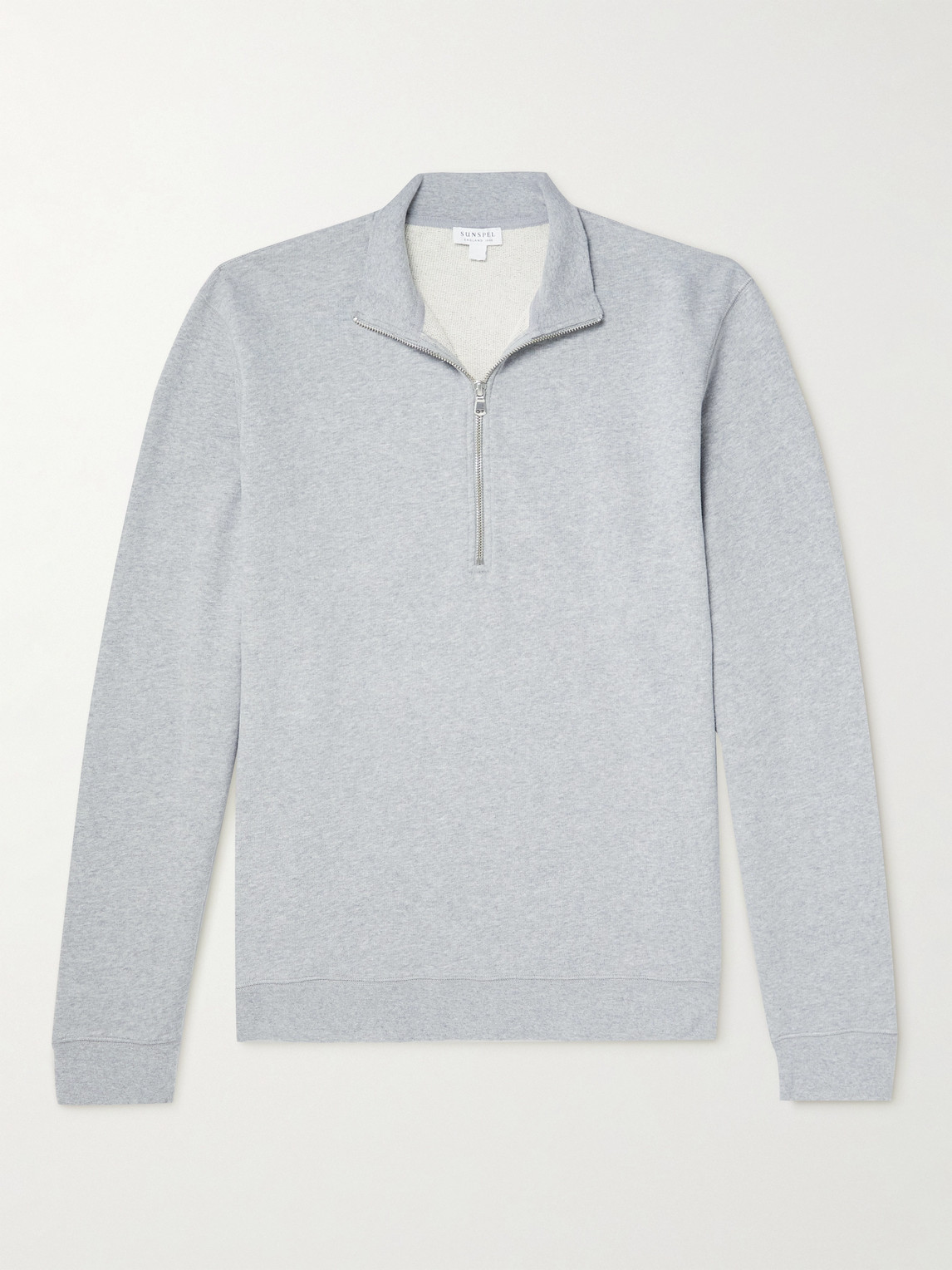 Sunspel Cotton-Jersey Half-Zip weatshirt - Men