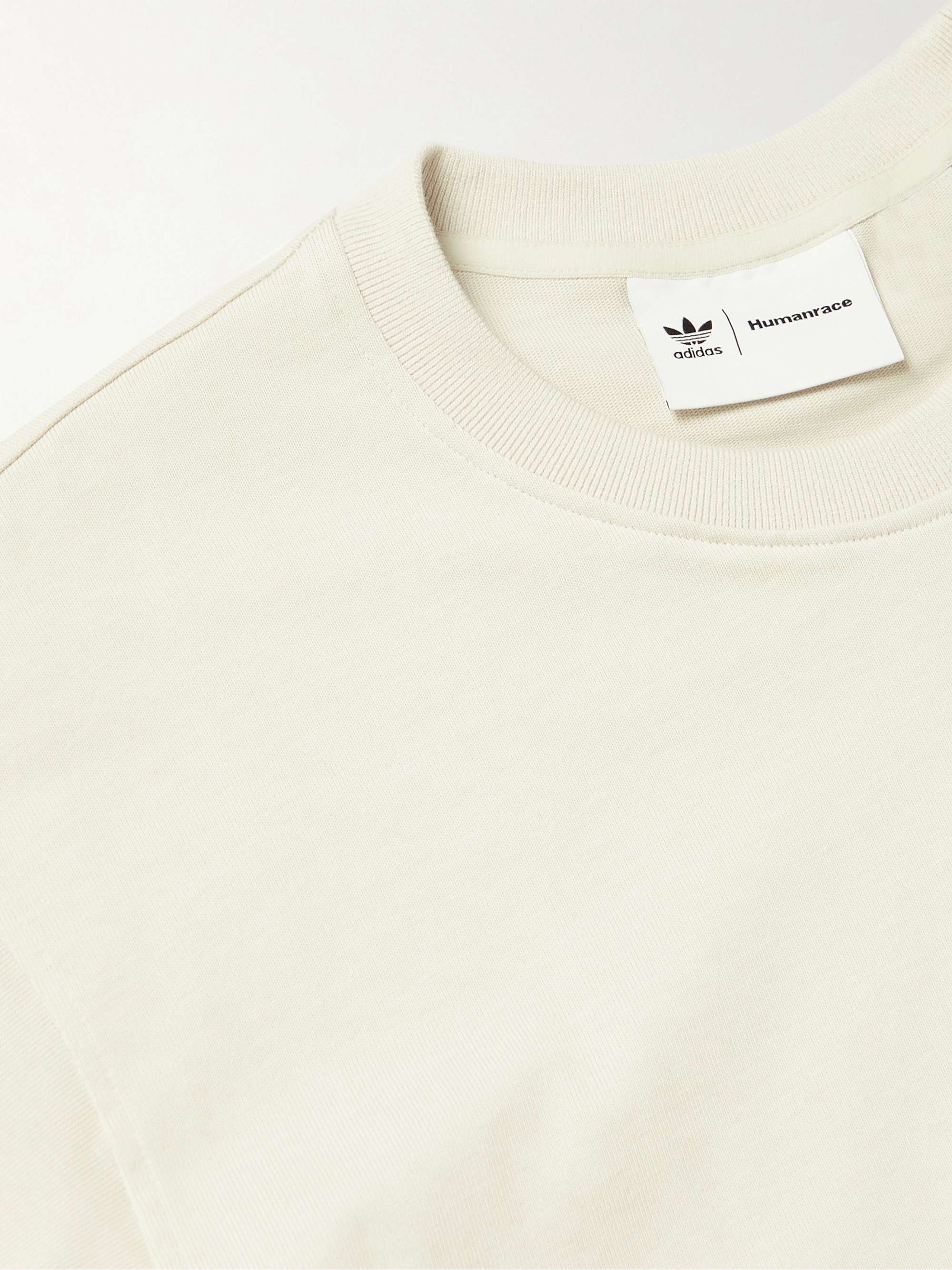 ADIDAS ORIGINALS + Pharrell Williams Basics LogoFlocked CottonJersey
