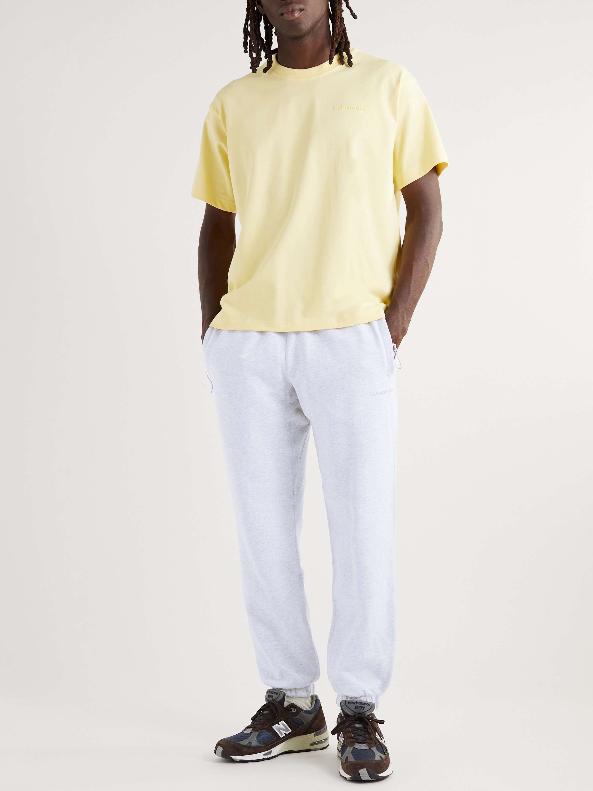 ADIDAS ORIGINALS + Pharrell Williams Basics Cotton-Jersey Sweatpants ...