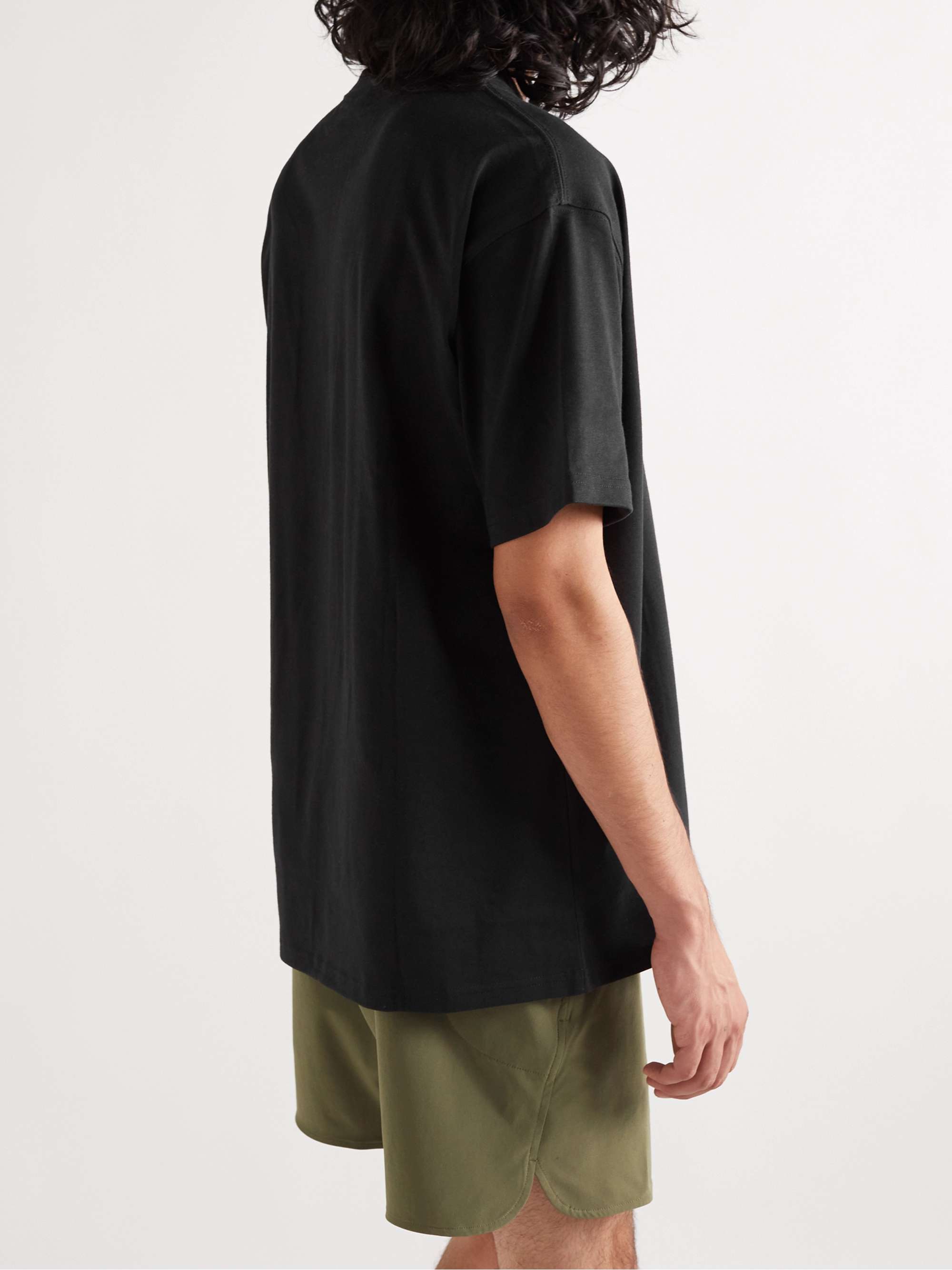 NIKE Embroidered Cotton-Jersey T-Shirt